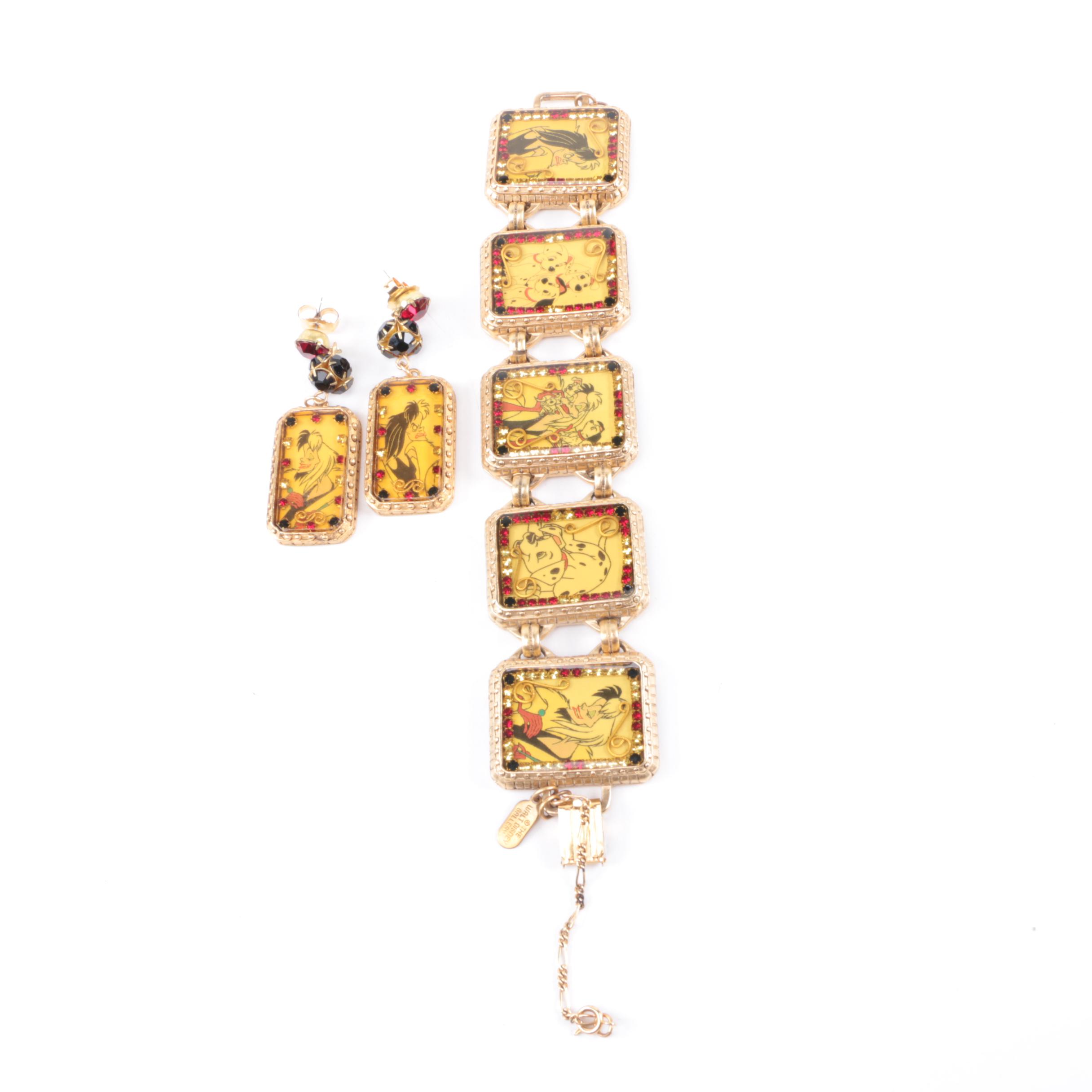 1996 John Wind Maximal Art for Walt Disney 101 Dalmatians Demi Parure