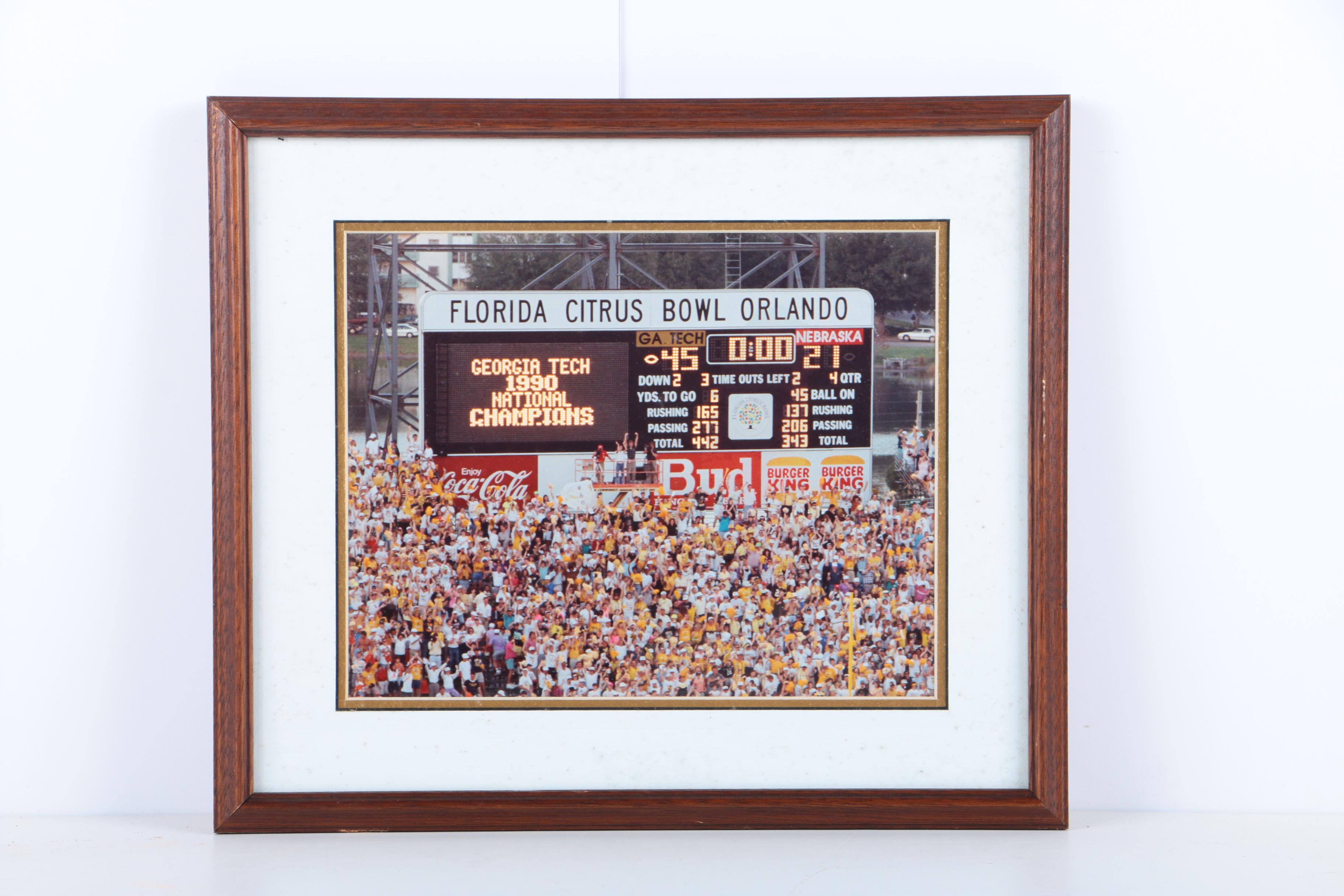 Georgia Tech 1990 National Championship Memorabilia