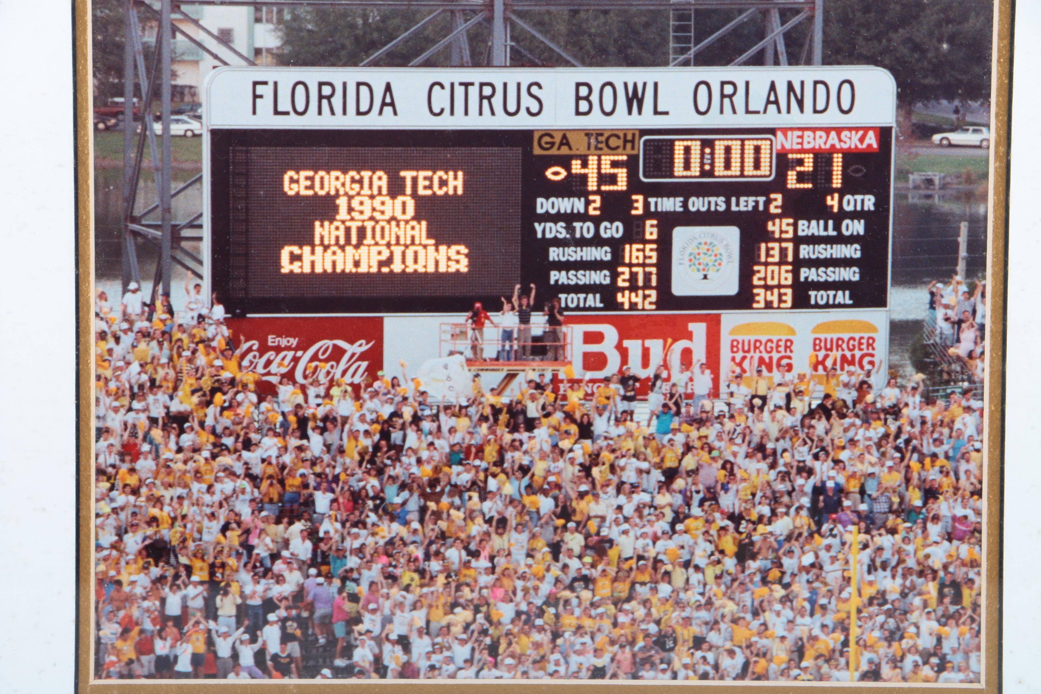 Georgia Tech 1990 National Championship Memorabilia