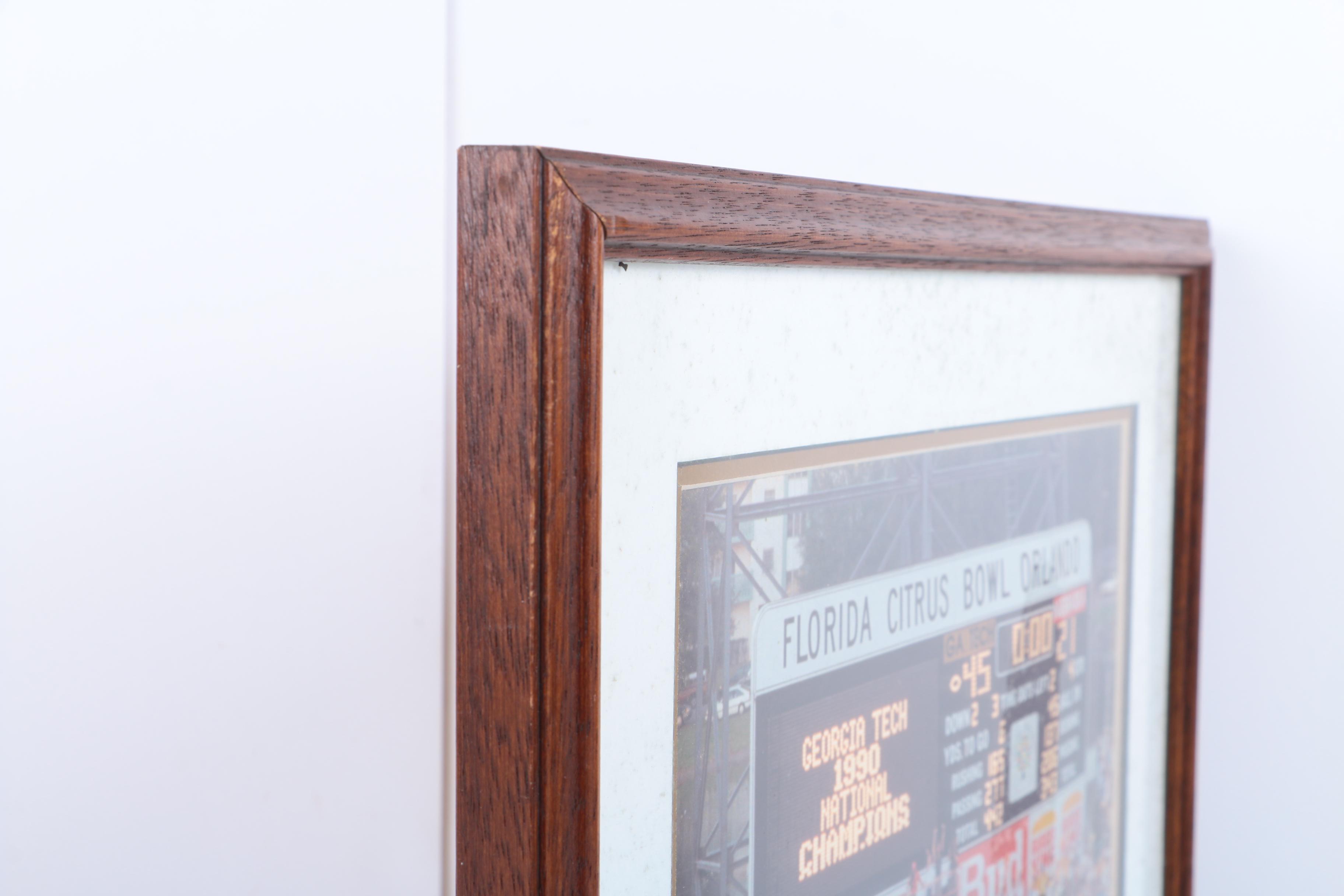 Georgia Tech 1990 National Championship Memorabilia