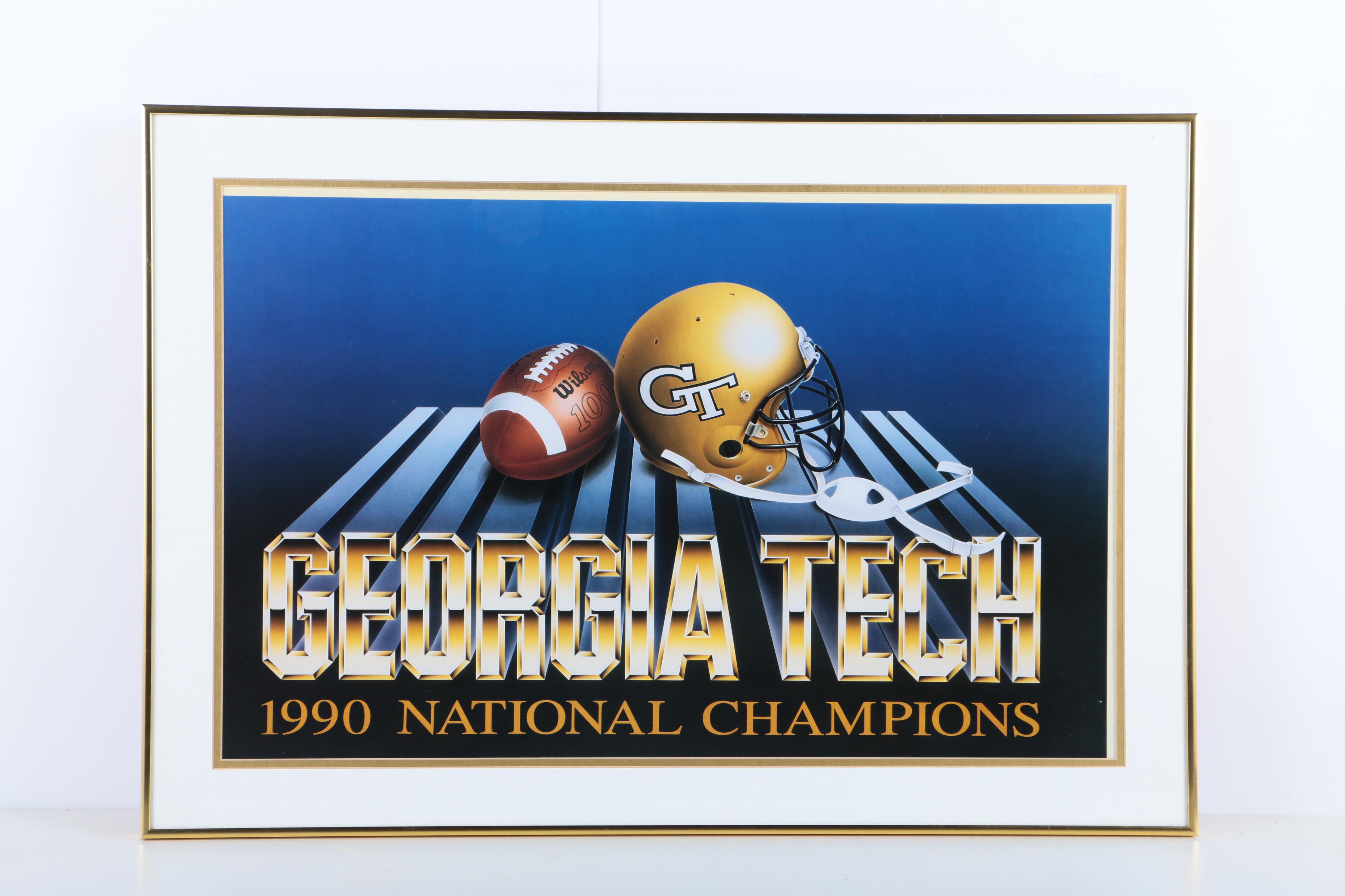 Georgia Tech 1990 National Championship Memorabilia