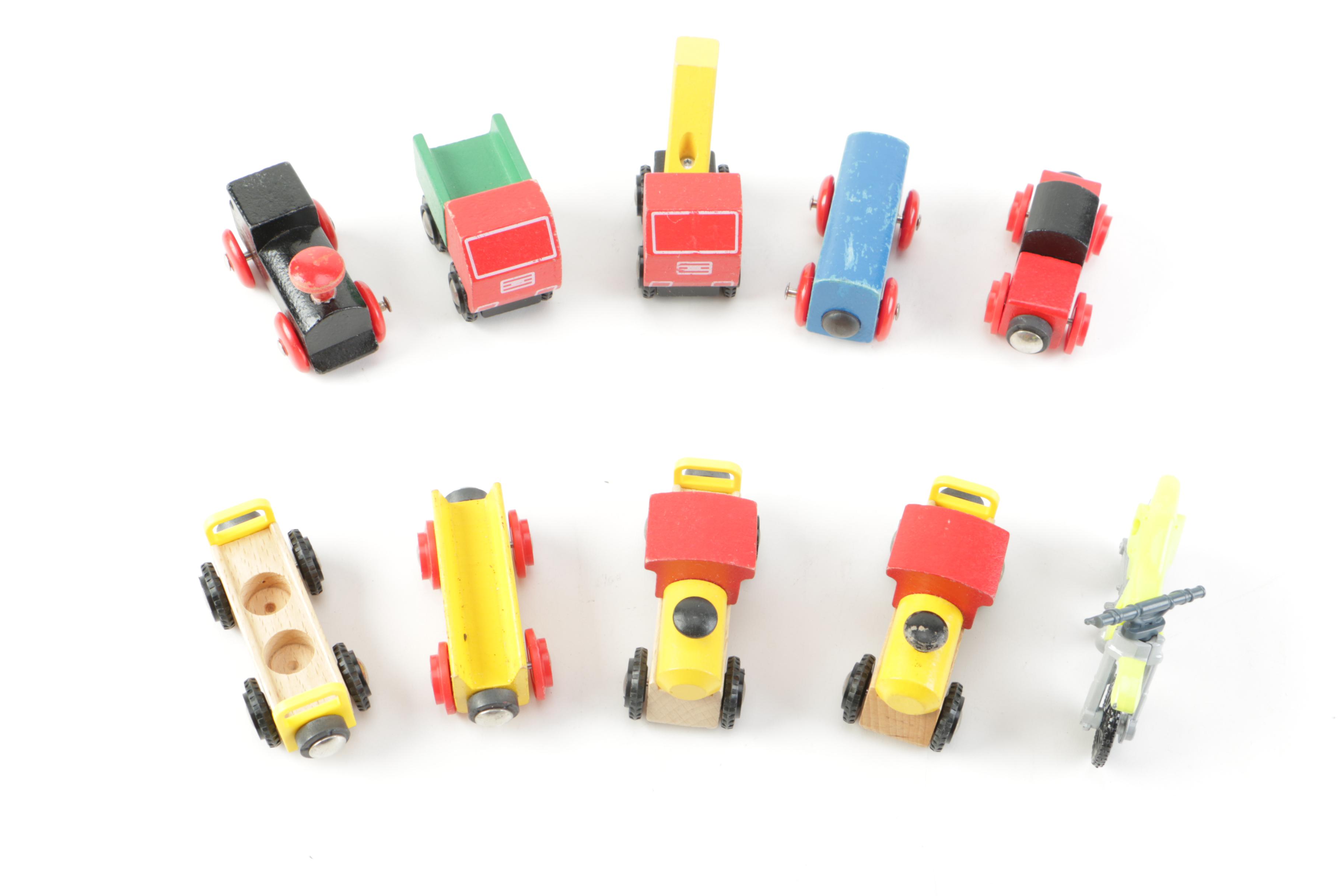 Brio Wooden Train Set with Die-Cast Toy Cars