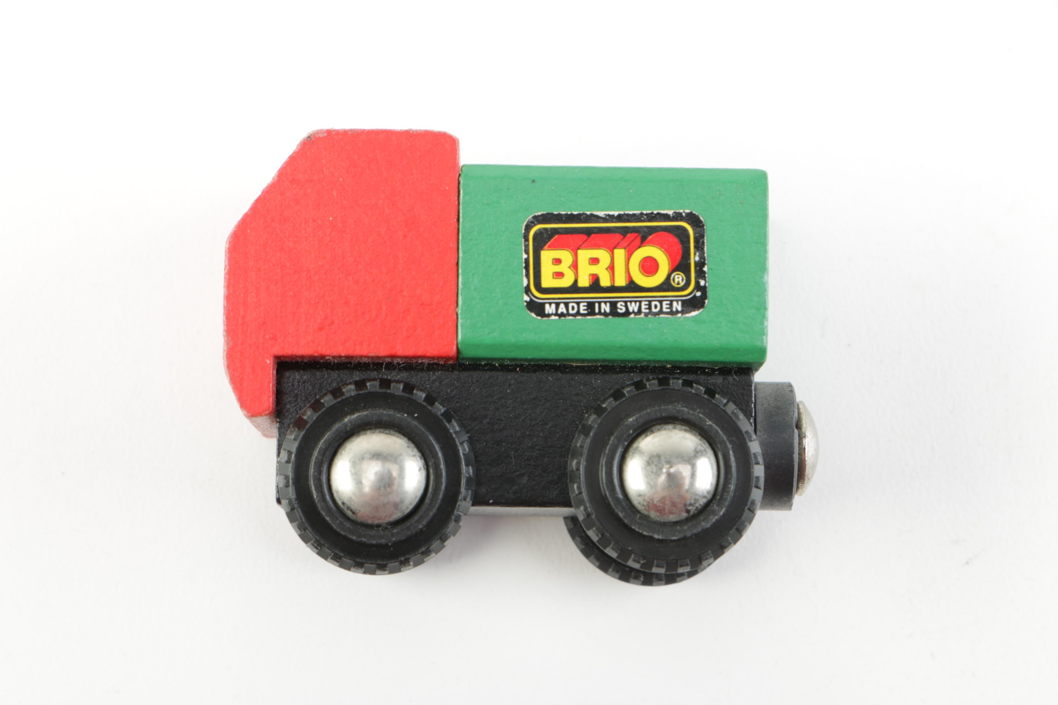 Brio Wooden Train Set with Die-Cast Toy Cars