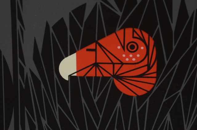 Charley Harper Signed Limited Edition Serigraph "Buzz Off, You Turkey!"