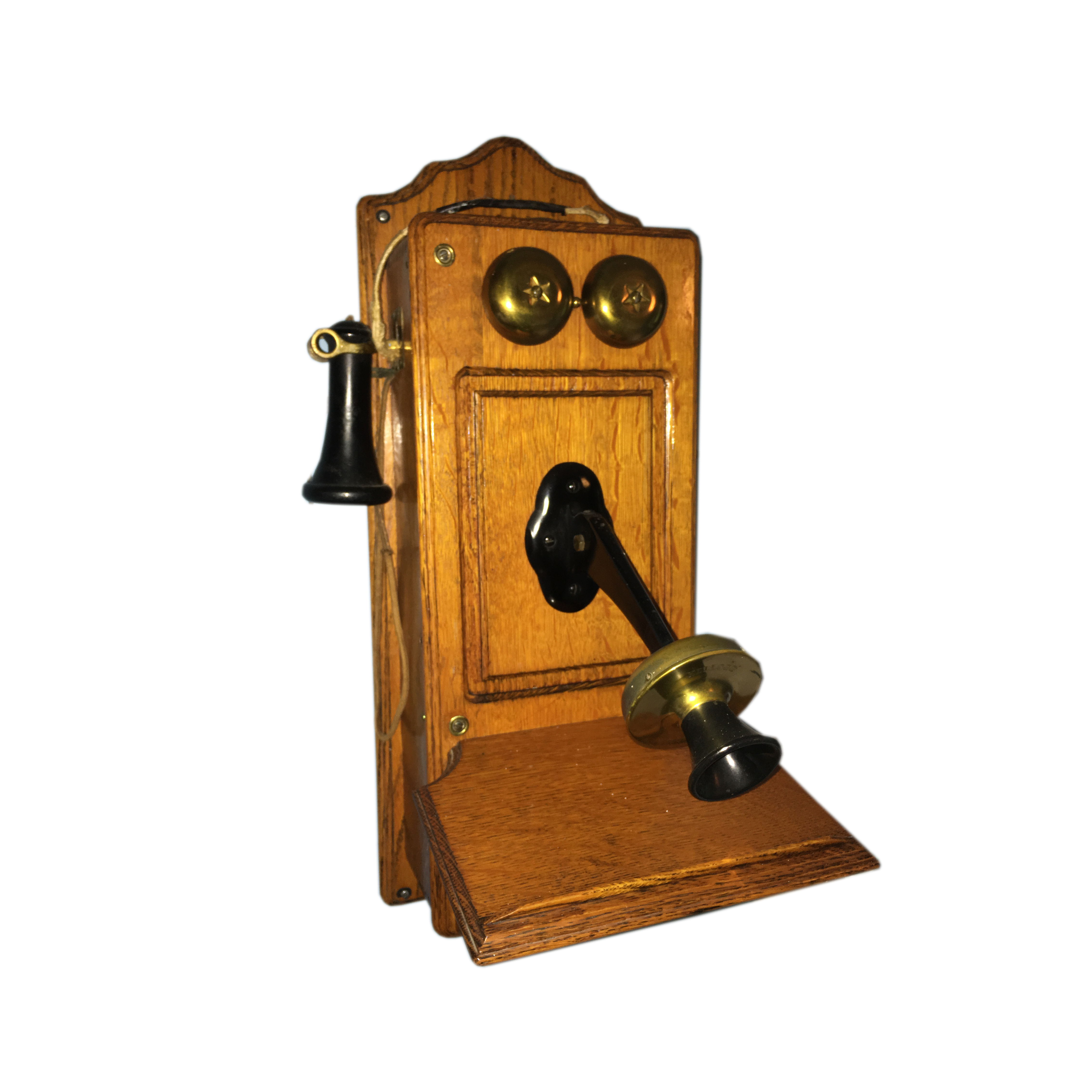 *Rework*Vintage Kellogg Wooden Wall Telephone
