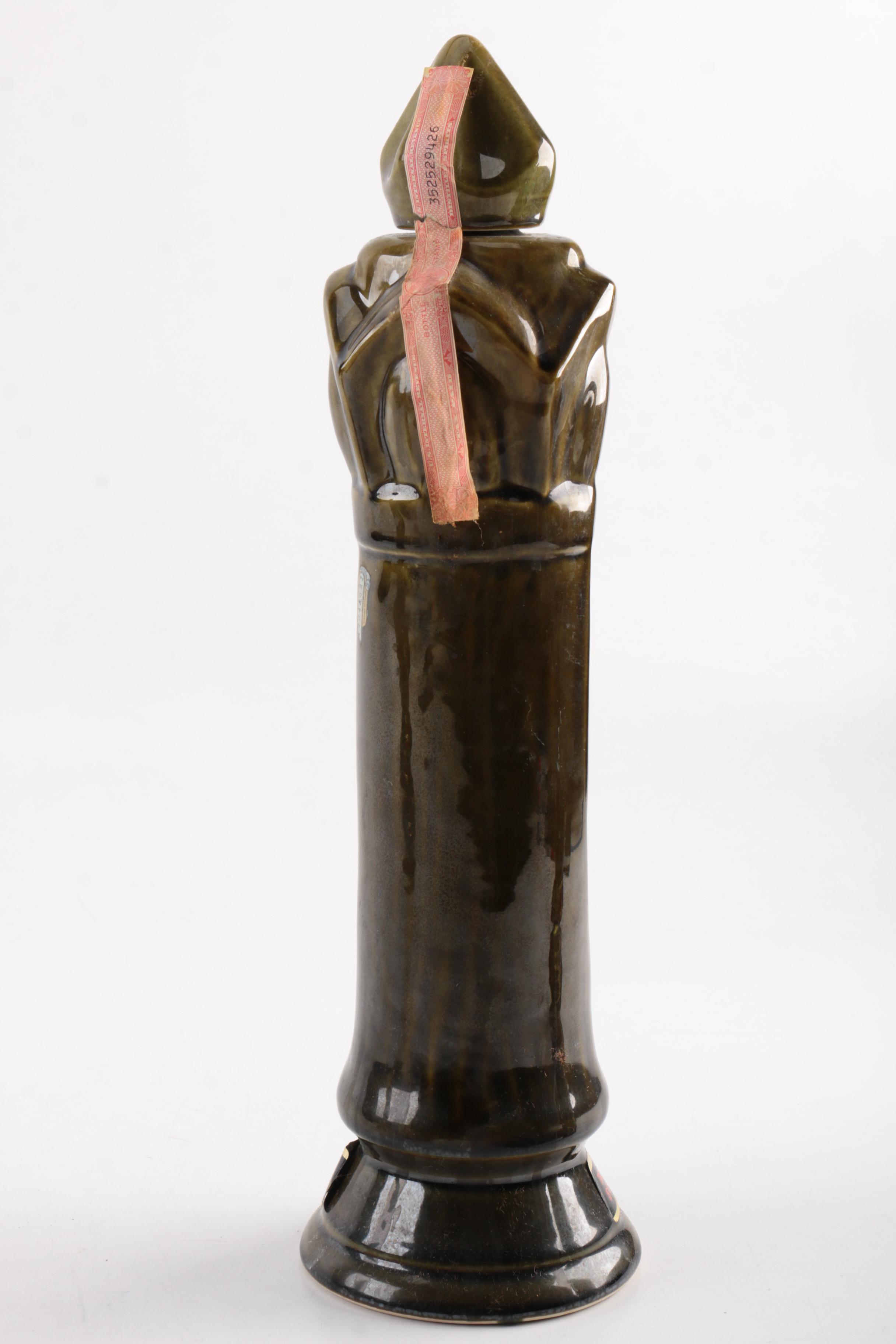 Vintage Old Crow Chess Piece Whisky Decanters