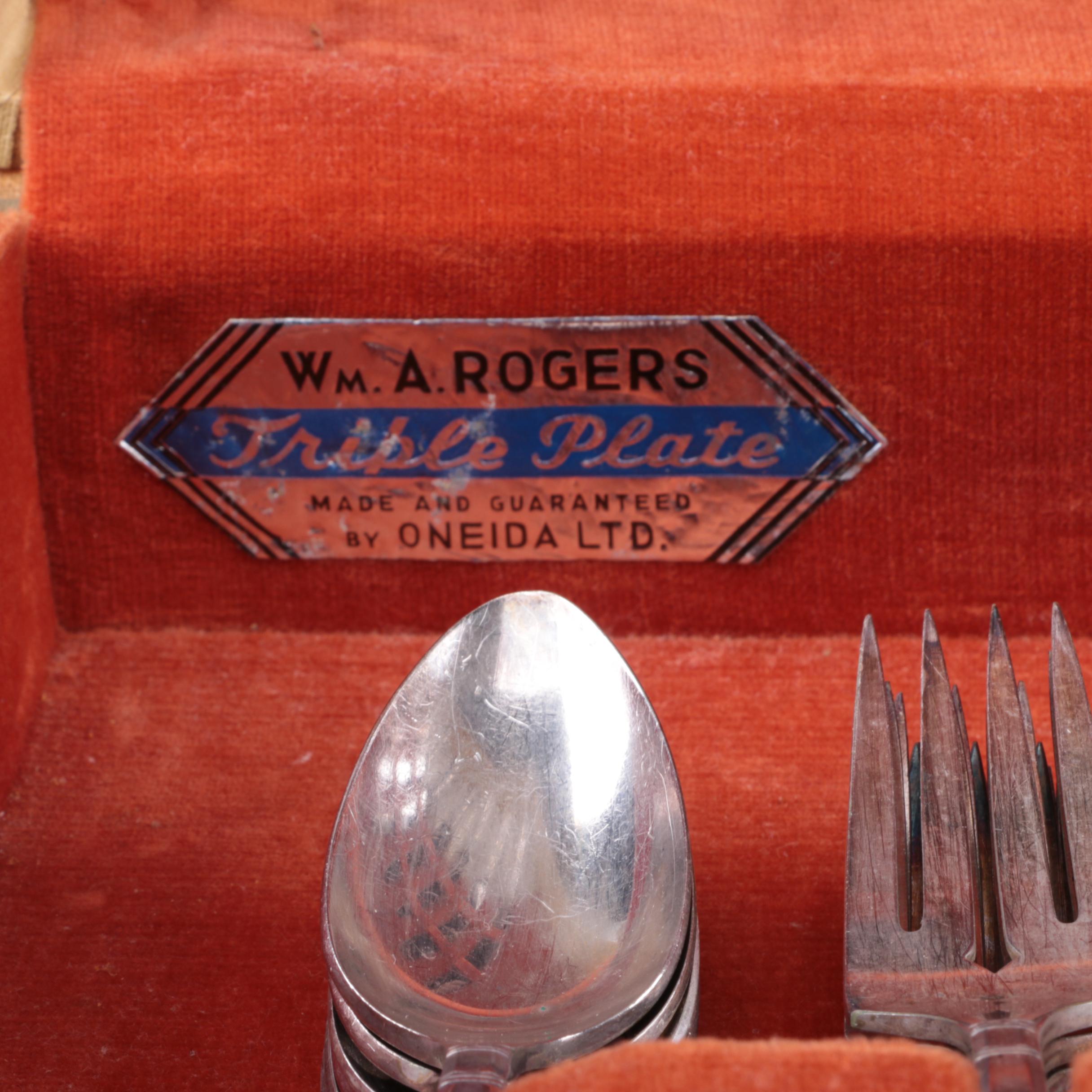 Wm. A. Rogers "Capri" Silver Plate Flatware Set