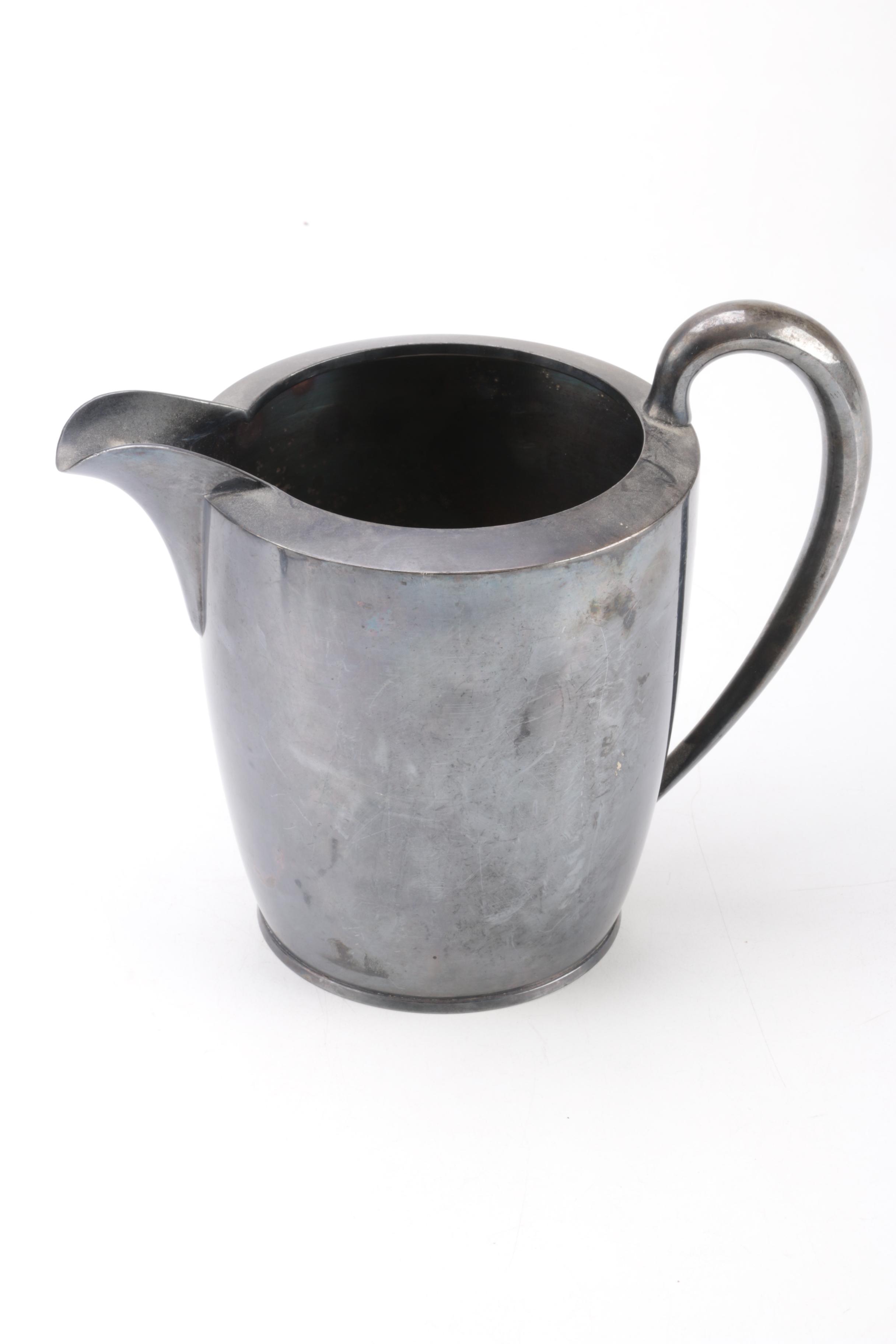 Reed & Barton Silver Plate Repoussé Bridal Basket and Other Serveware