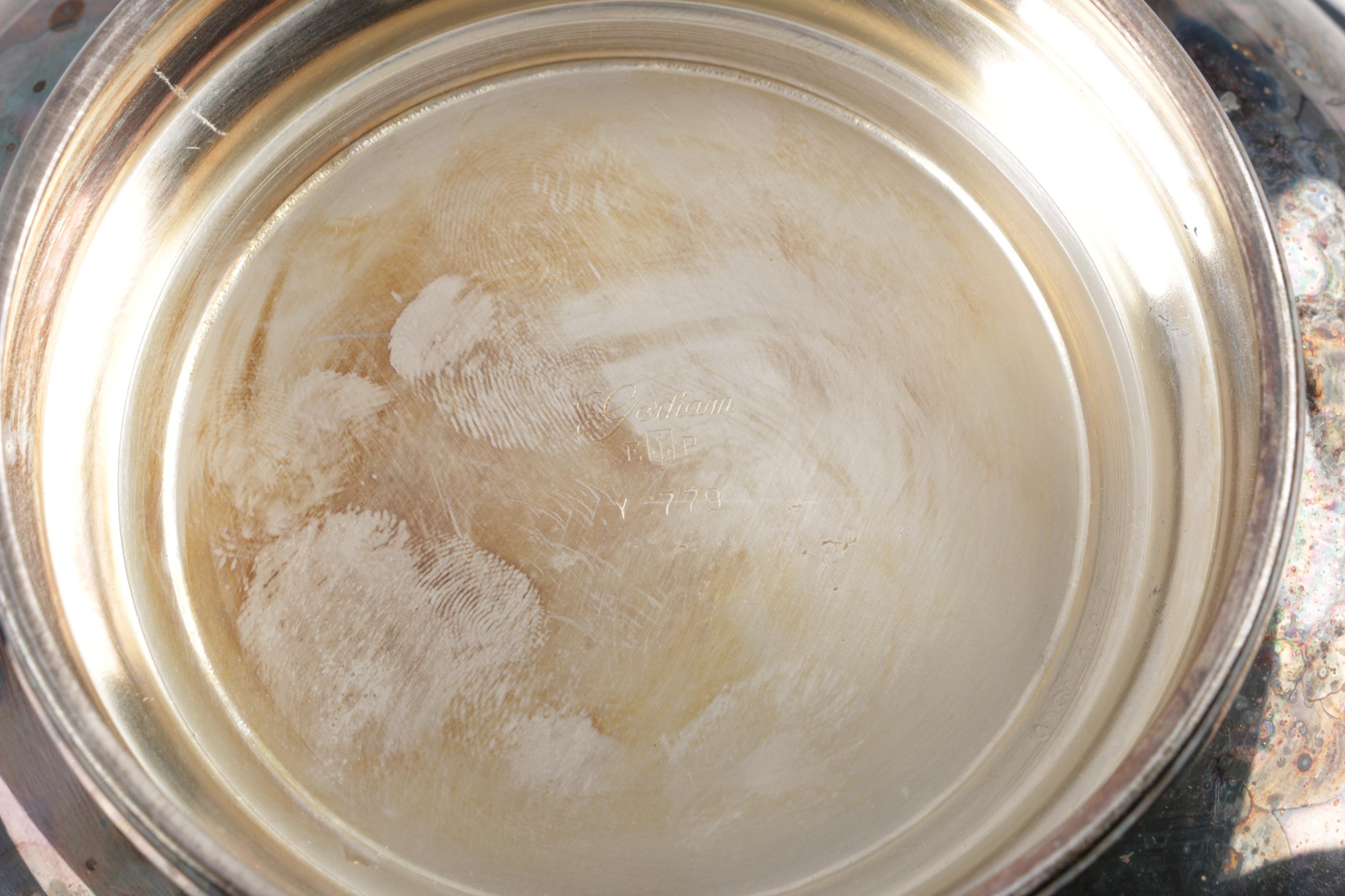 Reed & Barton Silver Plate Repoussé Bridal Basket and Other Serveware