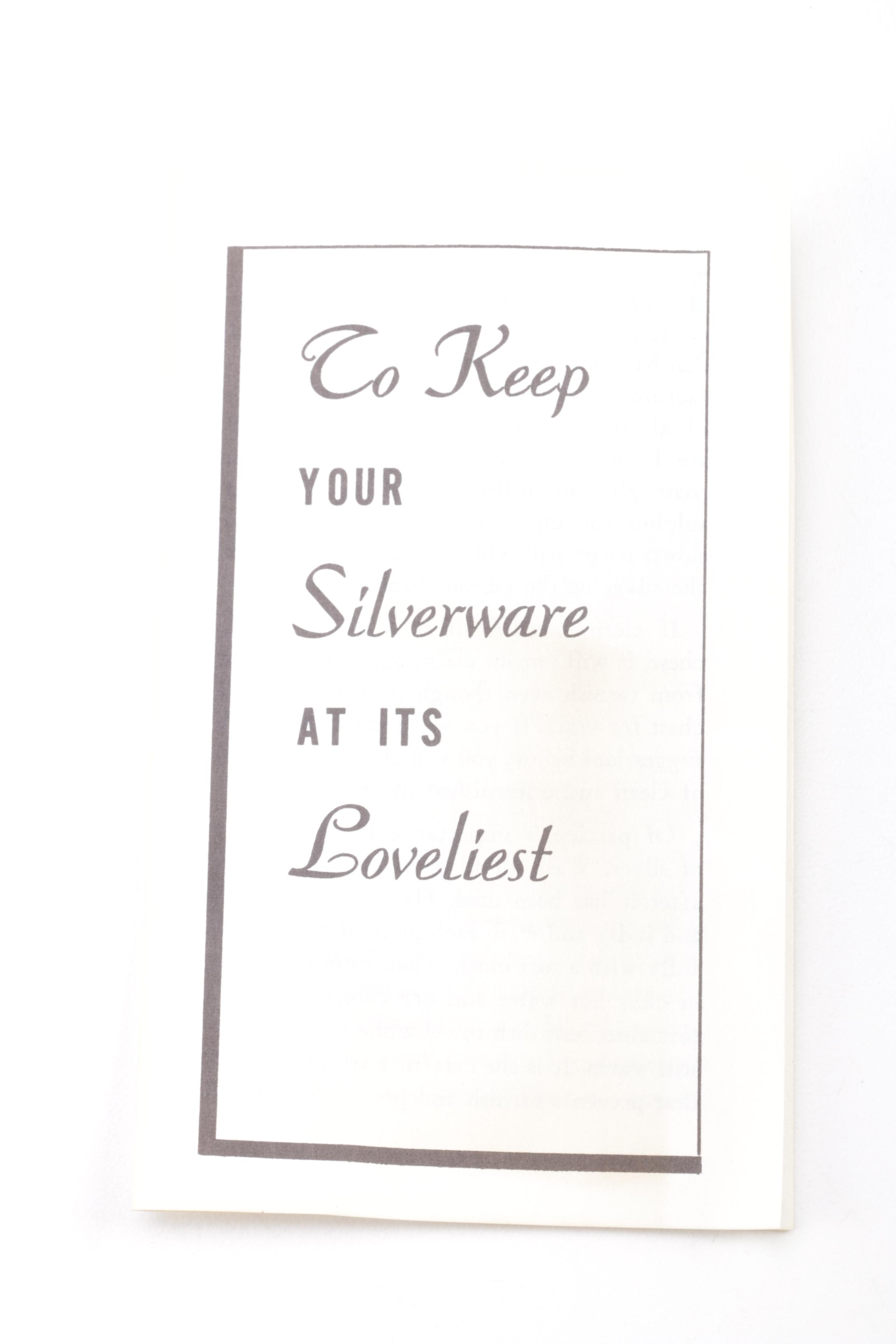 Wm. Rogers "Memory: Southern Splendor" Silver Plate Flatware Set