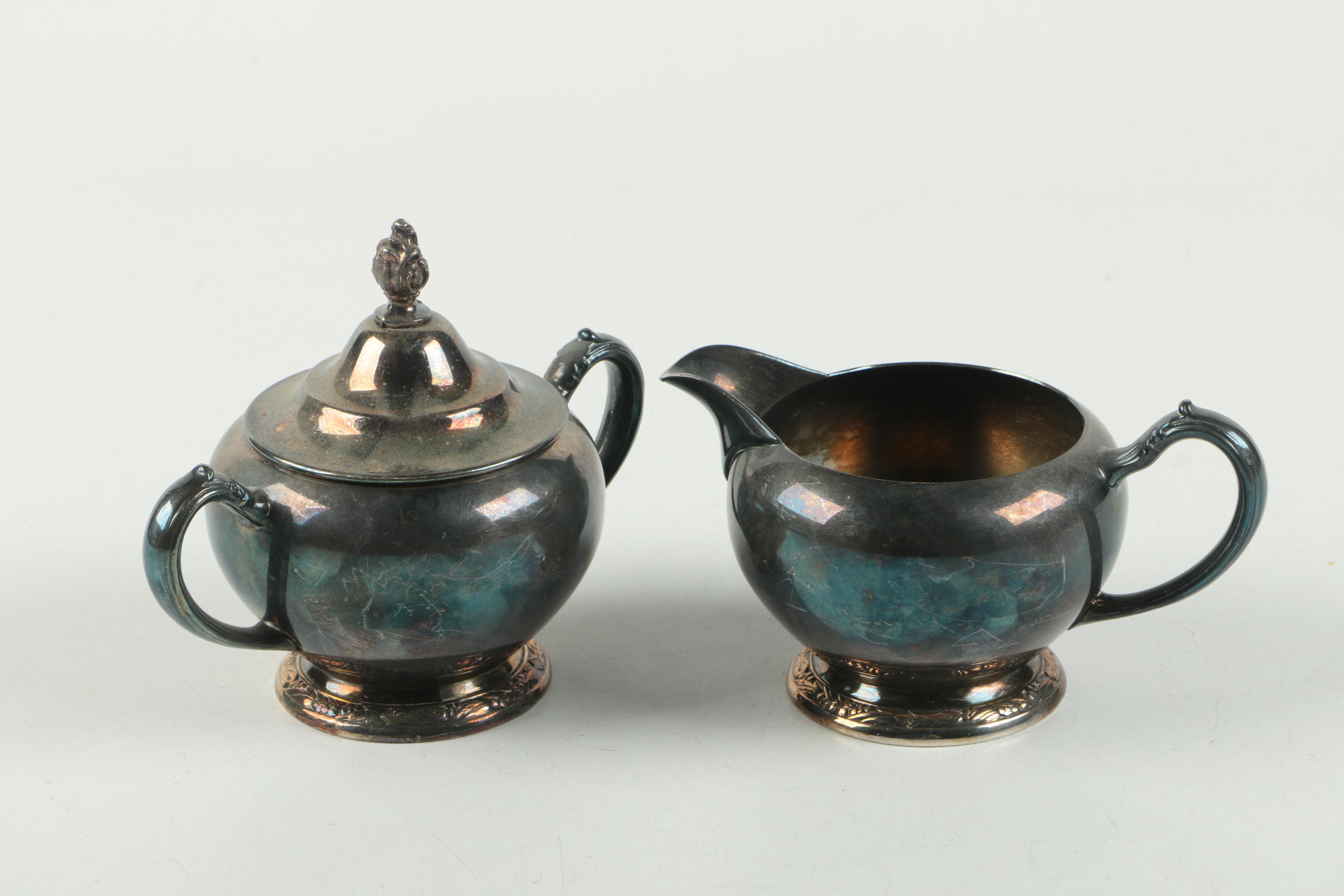 Vintage Wm Rogers and Oneida Silver Plate Coffee Service