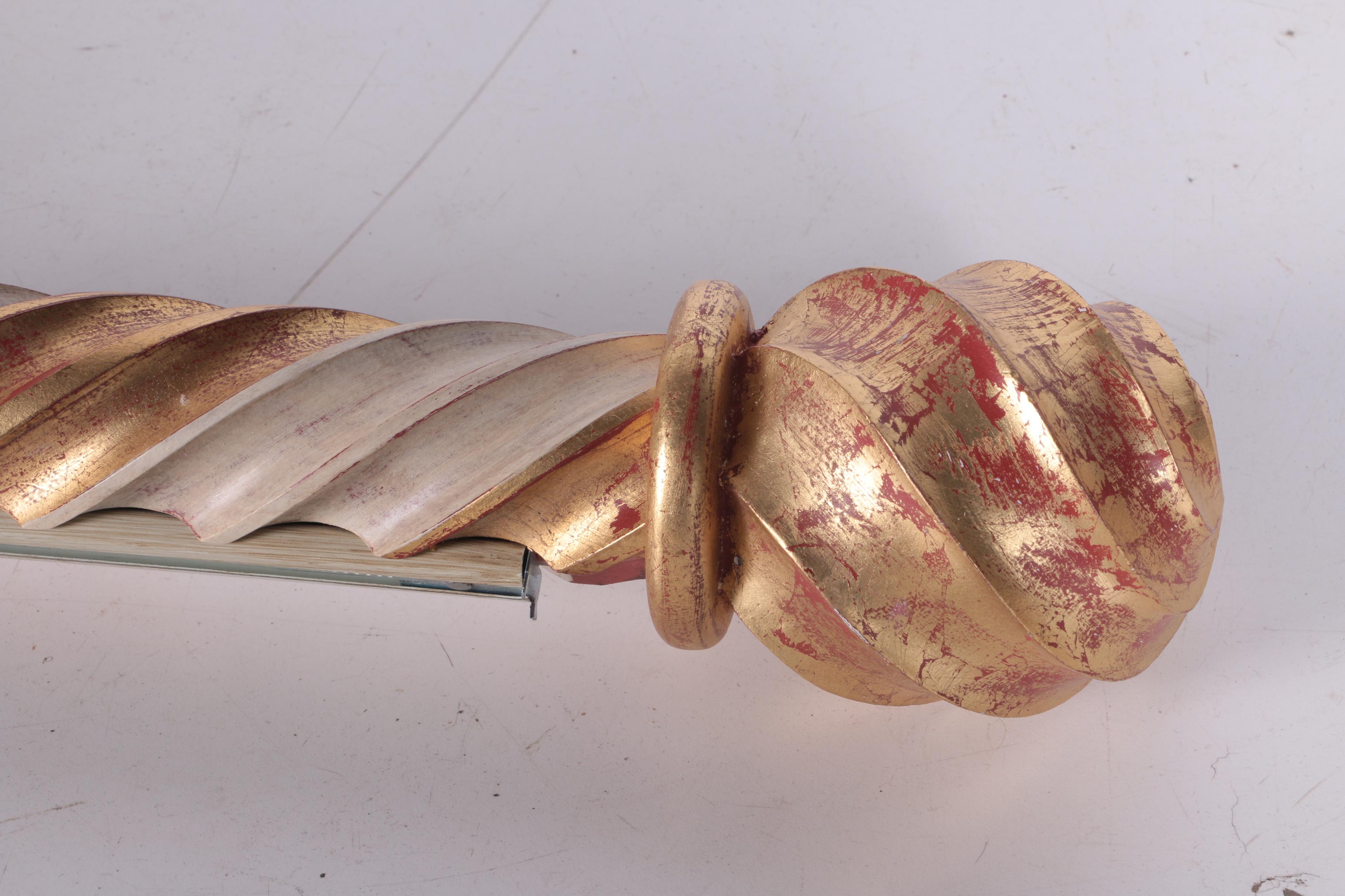 Collection of Ornate Curtain Rods and Rings