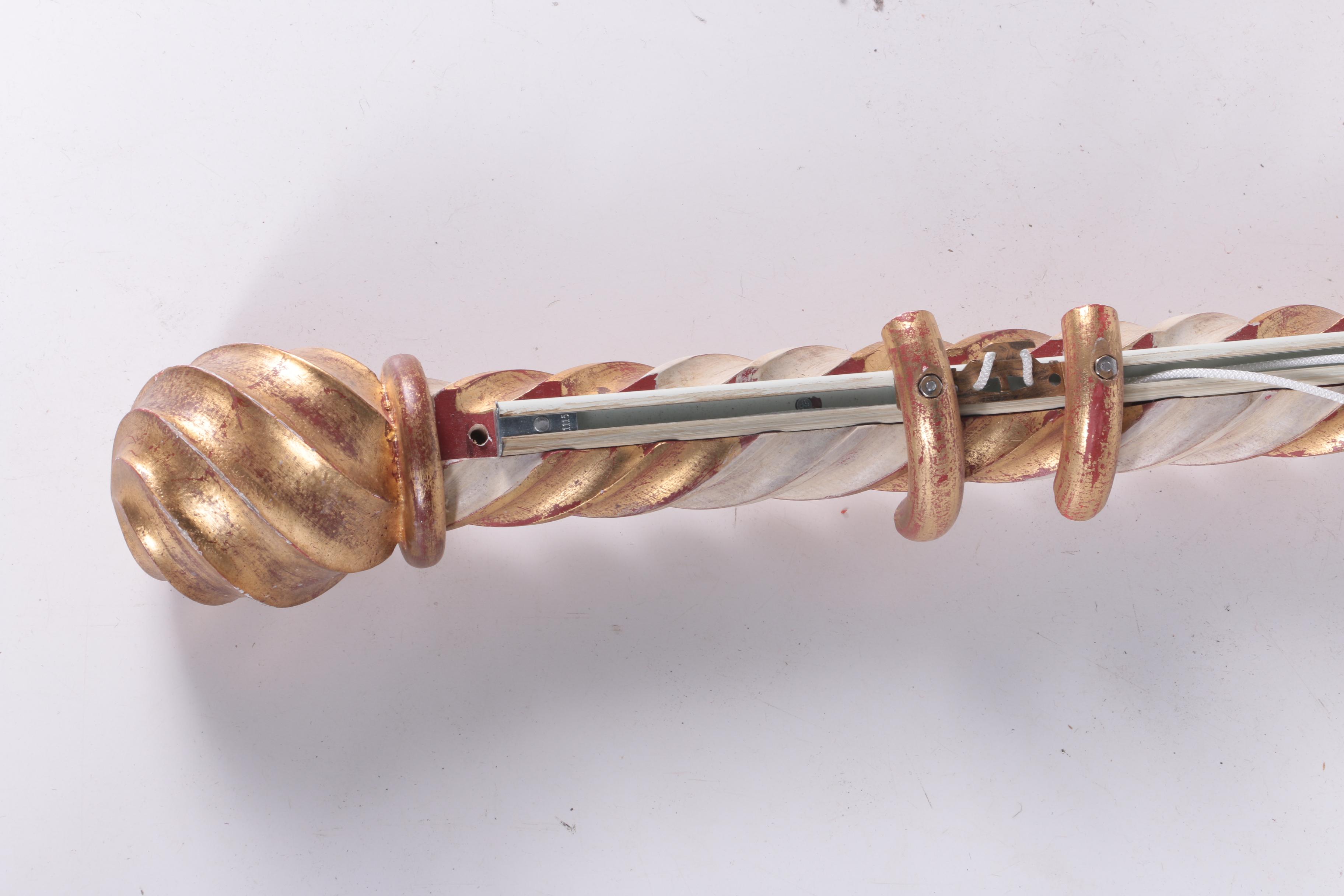 Collection of Ornate Curtain Rods and Rings