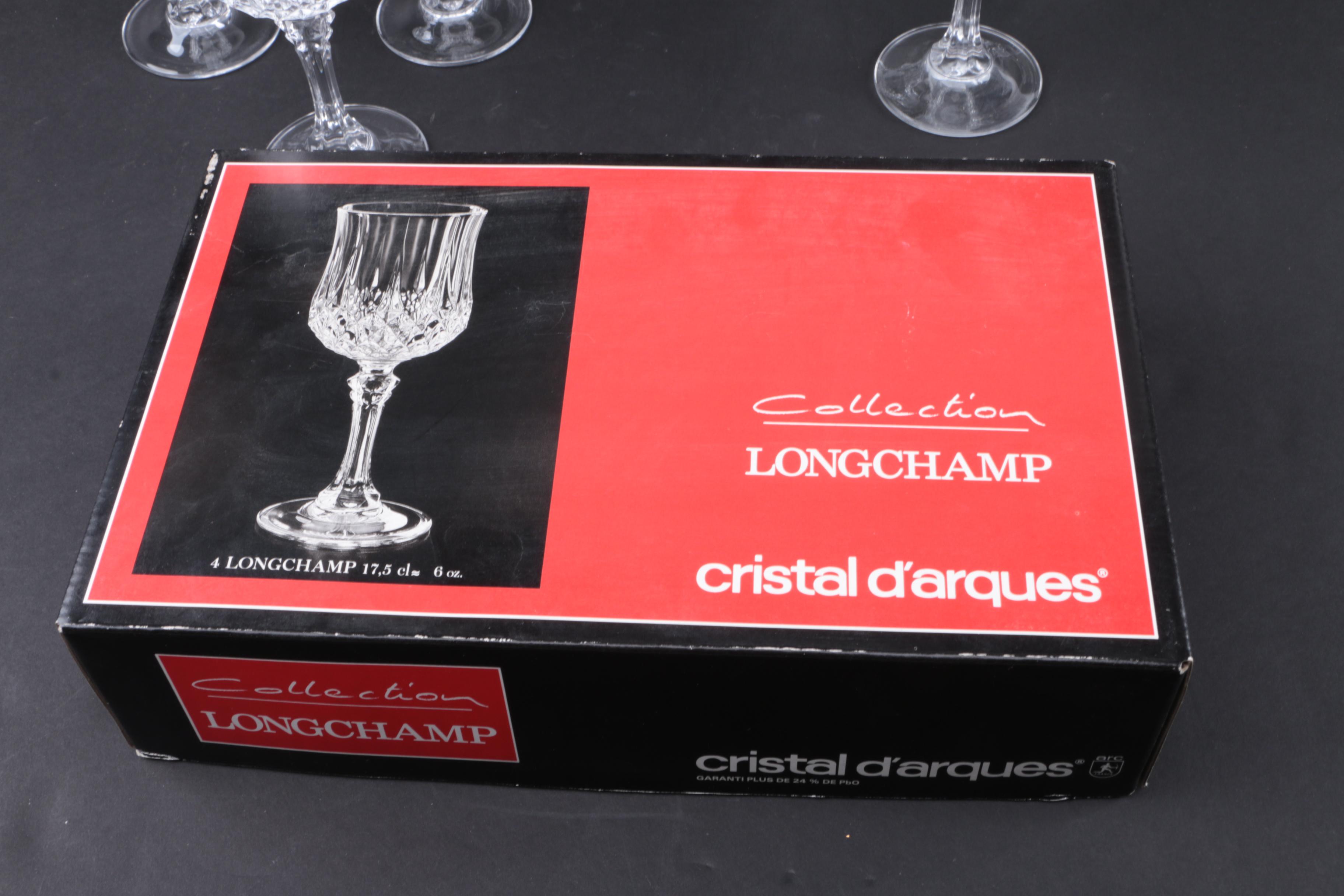 Longchamp "Cristal D’Arques" Wine Glasses