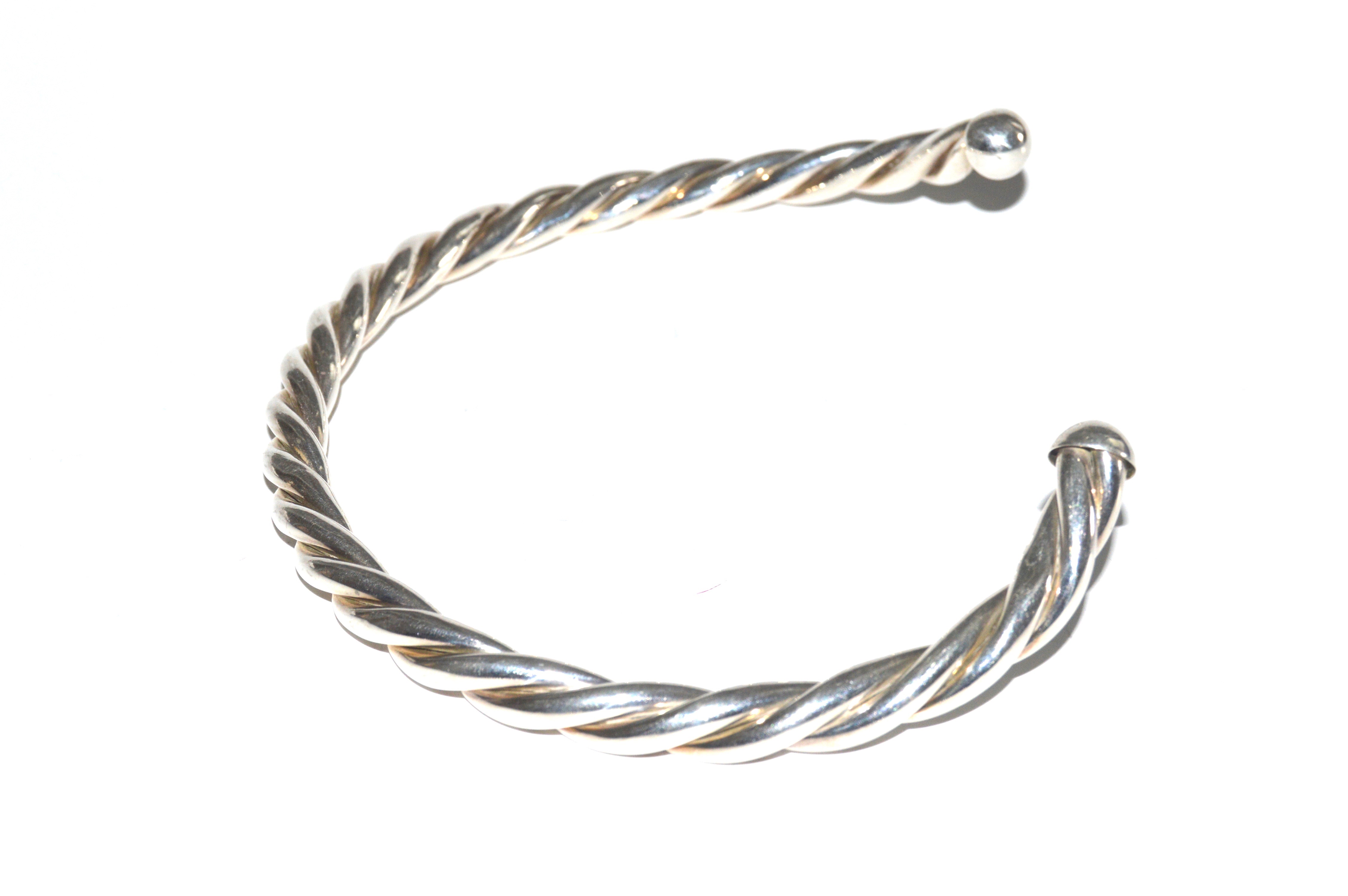 Sterling and 18K Gold Rope Earring and Necklace Set and Sterling Collar Necklace