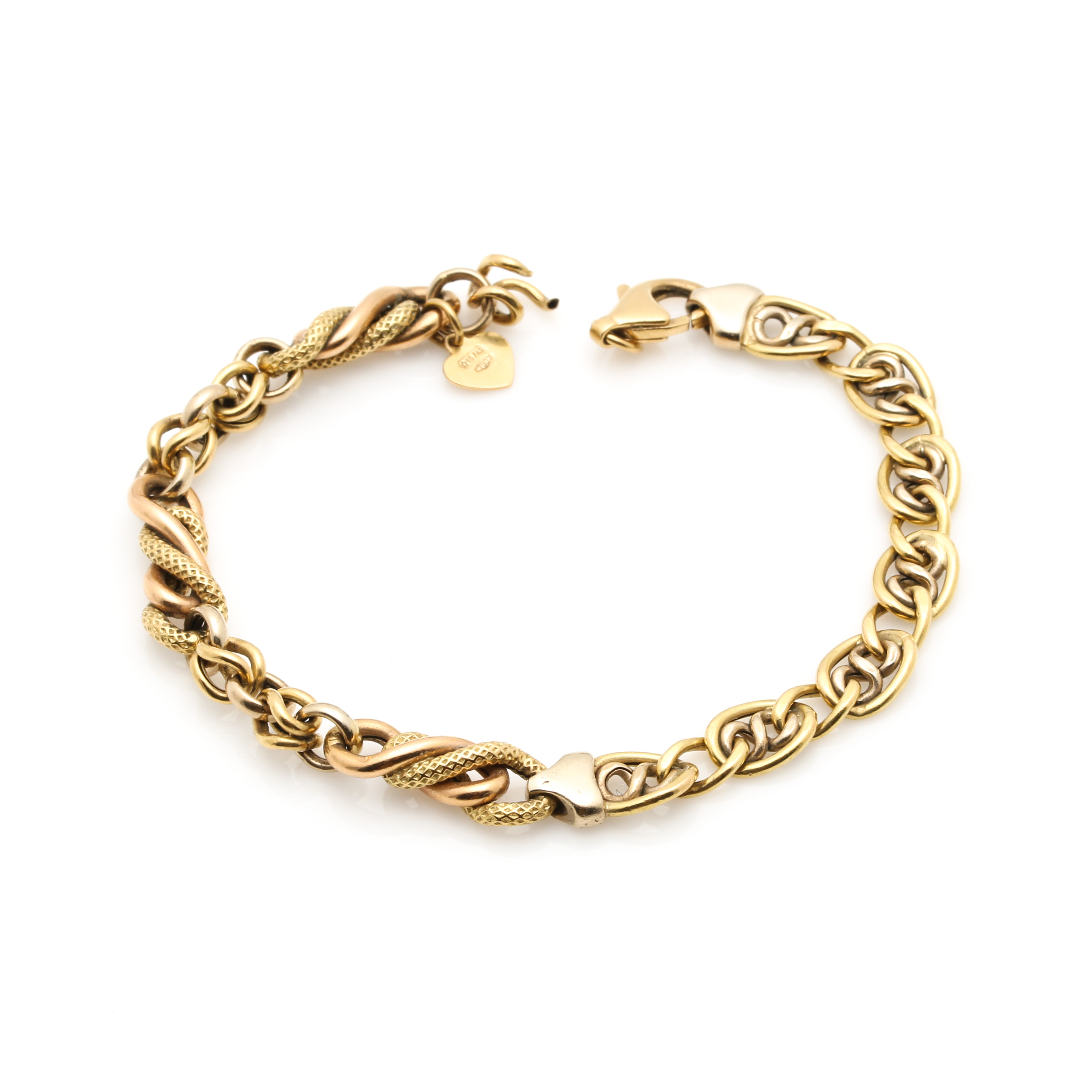 14K Yellow Gold Link Bracelet