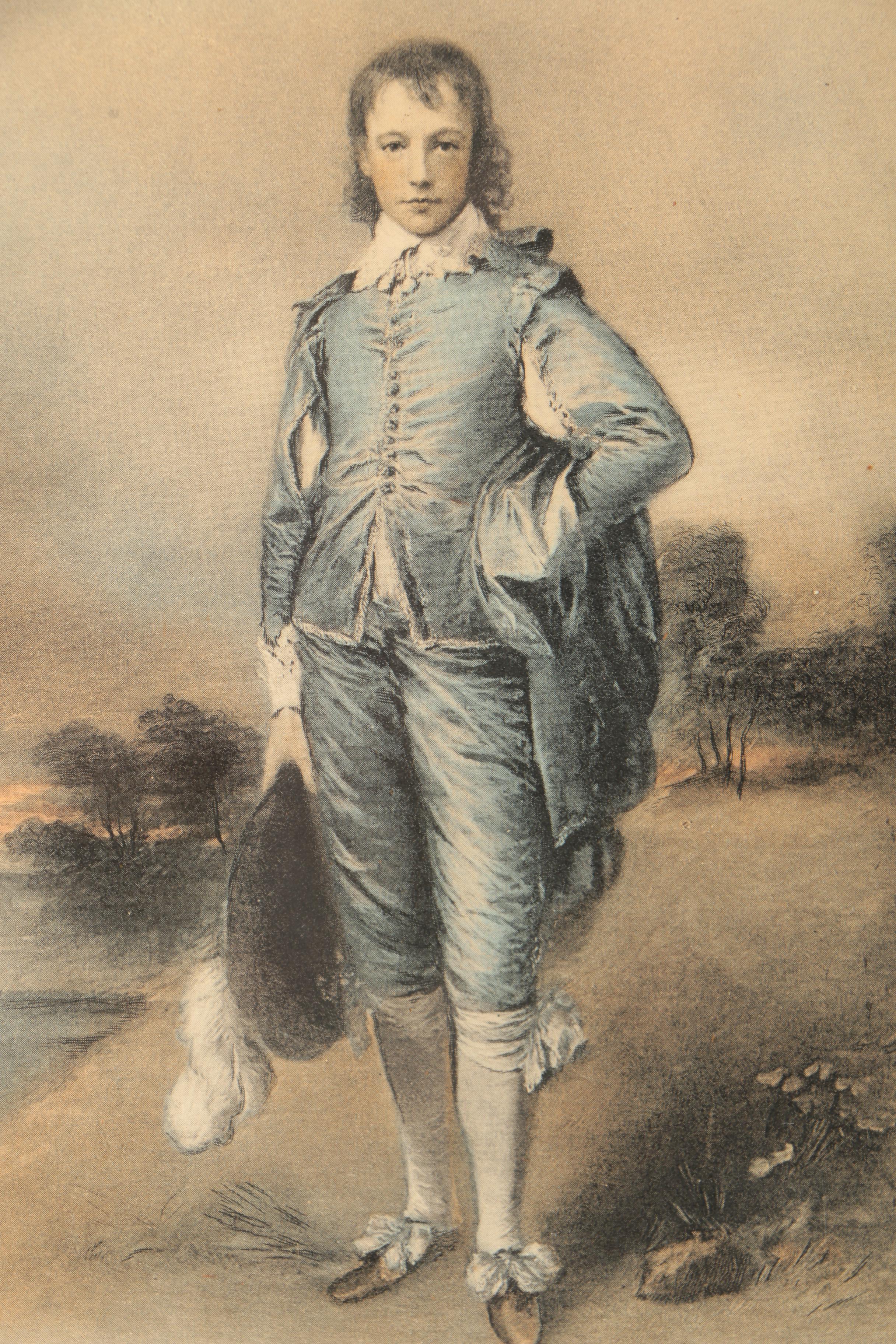 Color Rotogravure Reproduction after Thomas Gainsborough "The Blue Boy"