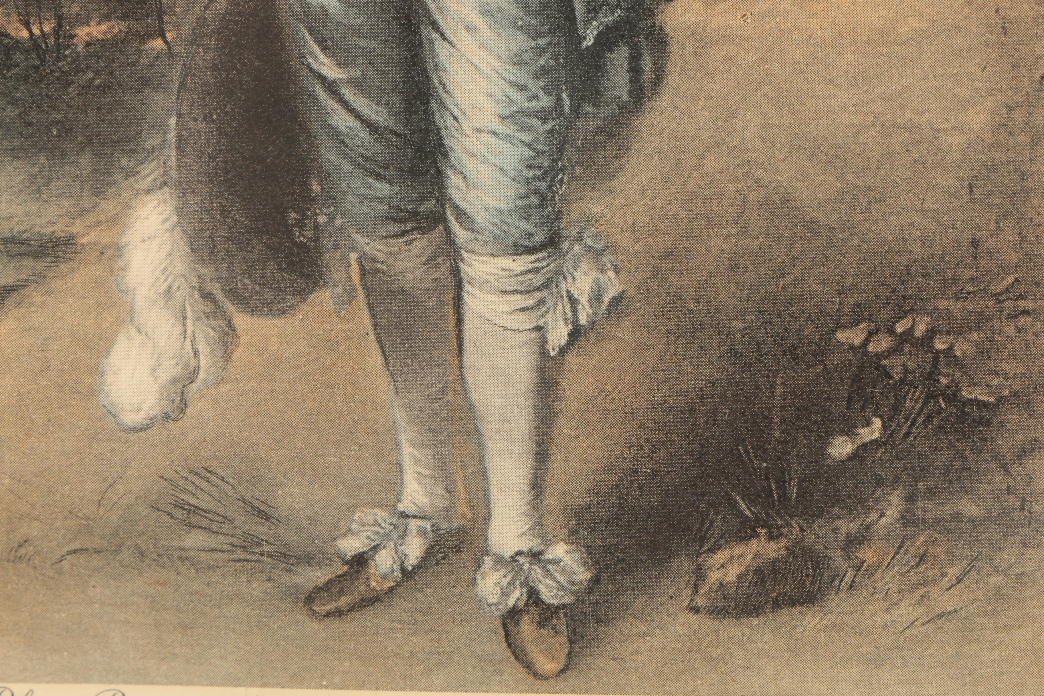 Color Rotogravure Reproduction after Thomas Gainsborough "The Blue Boy"