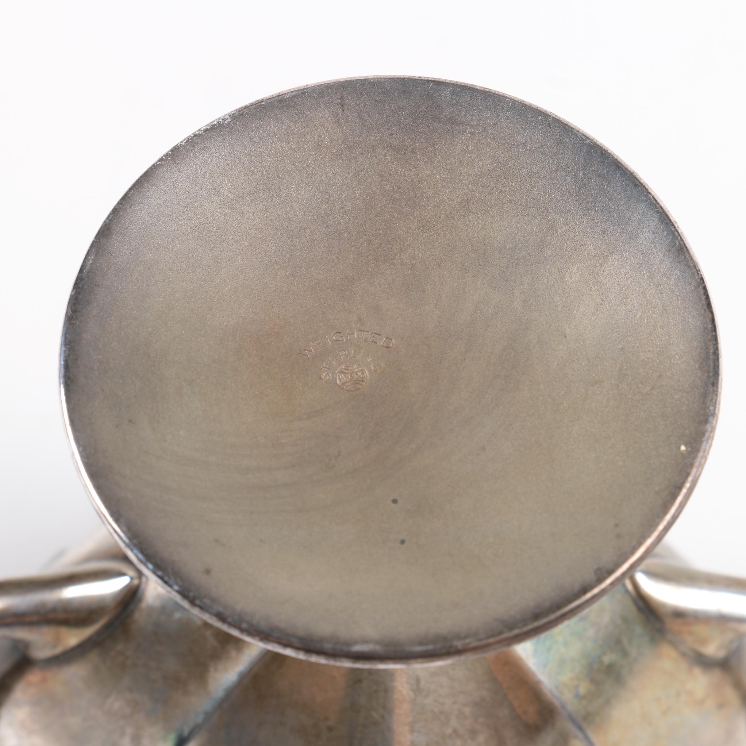 Antique W.H. Saart Co. Weighted Sterling Creamer and Sugar Bowl