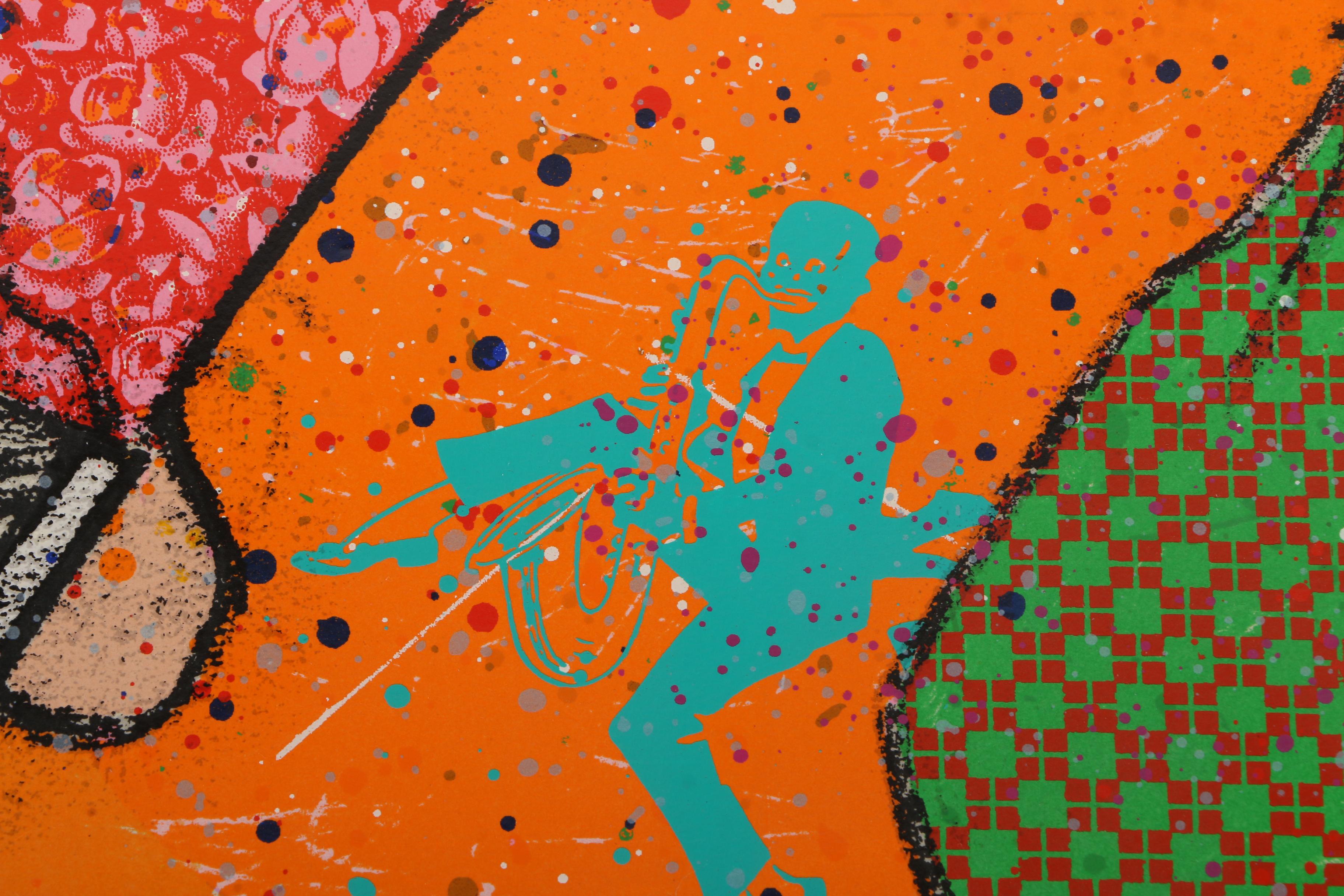 Richard Merkin Limited Edition Serigraph "Just For Laughs You're With Me Night and Day"