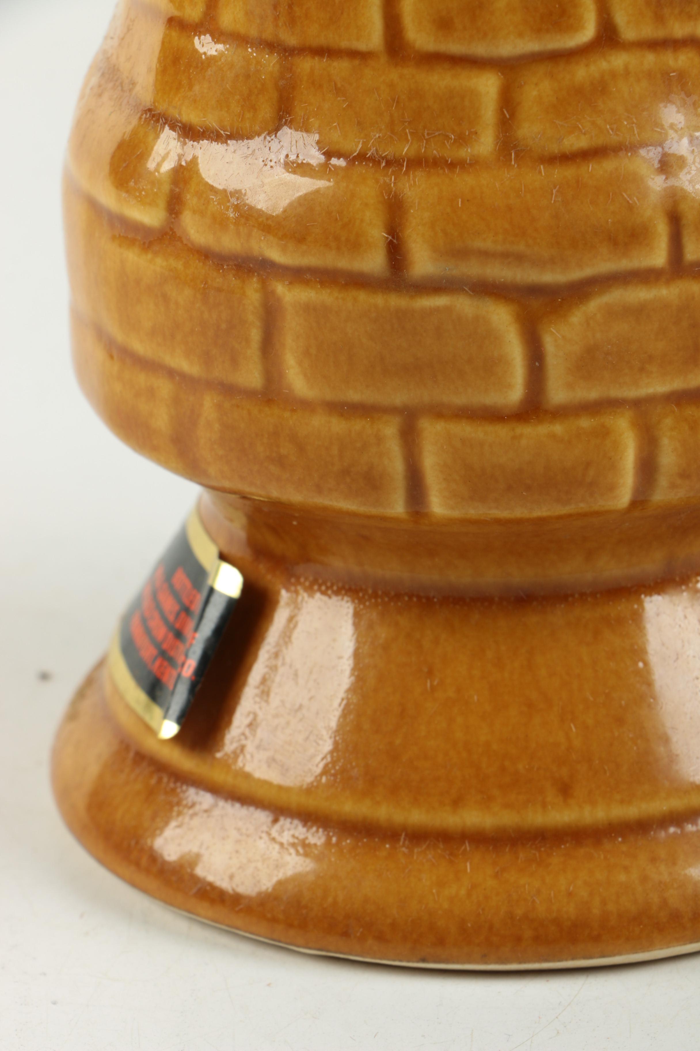 Vintage Old Crow Chess Piece Whisky Decanters