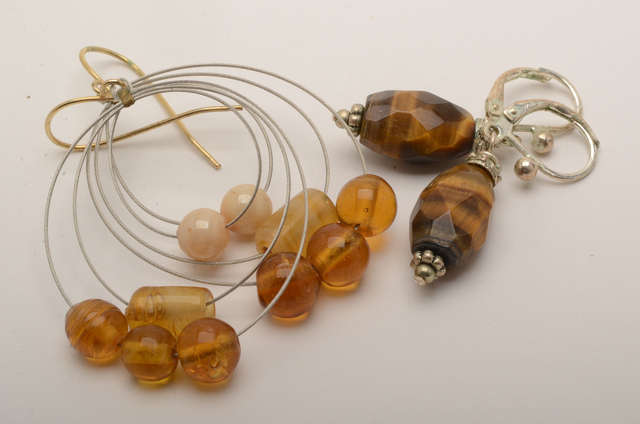 Costume Jewelry with Gemstones and Natural Materials