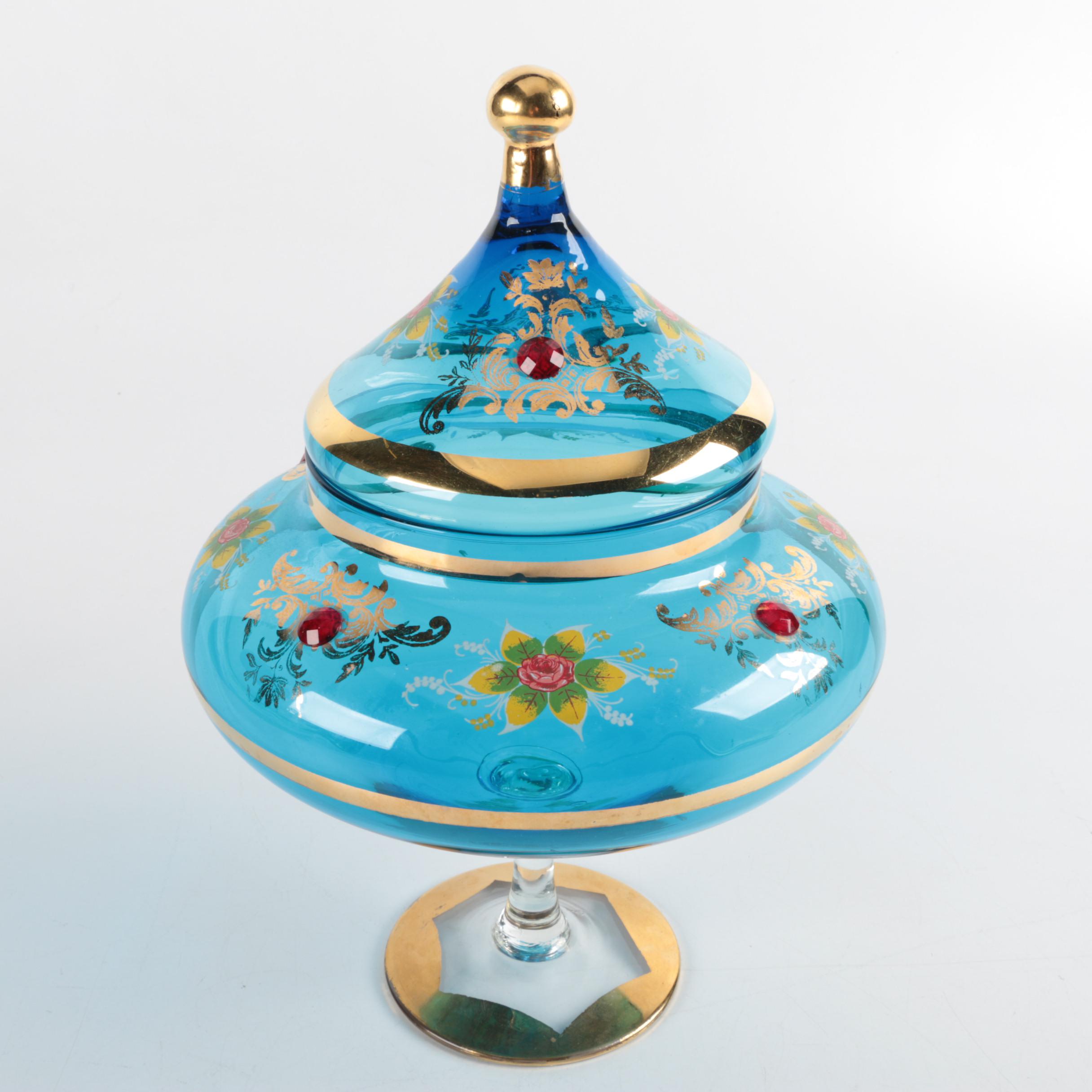 Hand Blown Italian Candy Dish