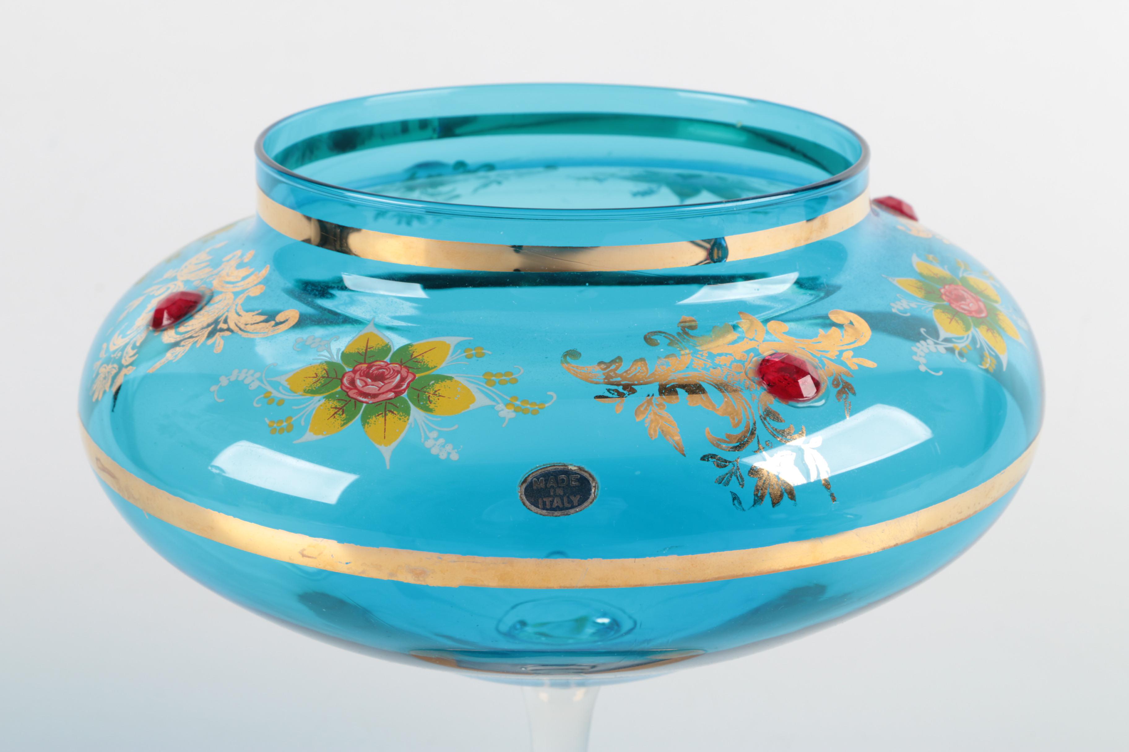 Hand Blown Italian Candy Dish