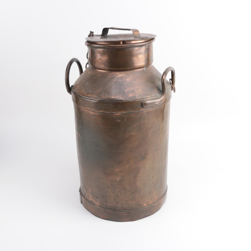 Antique Copper Milk Jug