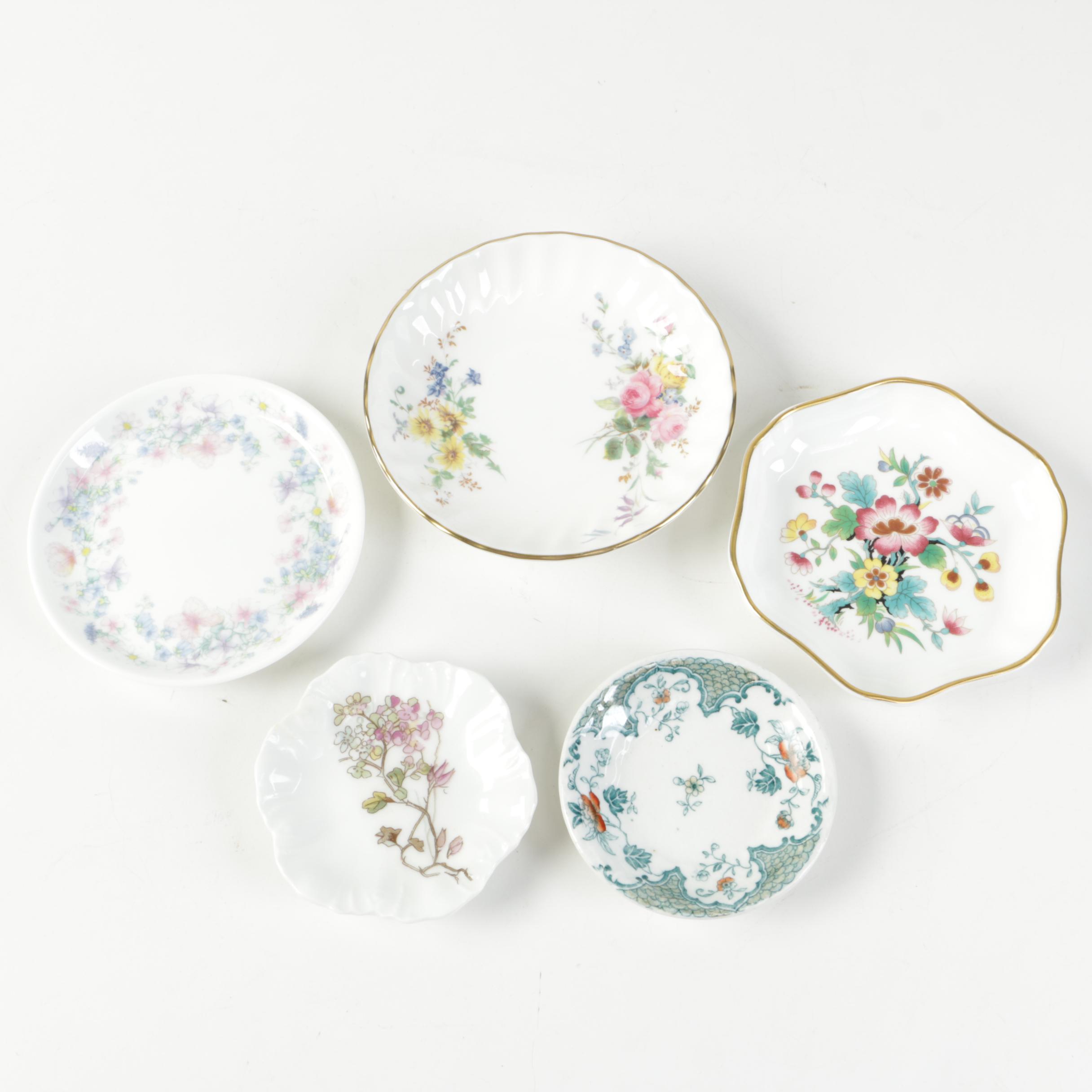 Royal Doulton, Coalport, Limoges, Wedgwood Trinket Dishes