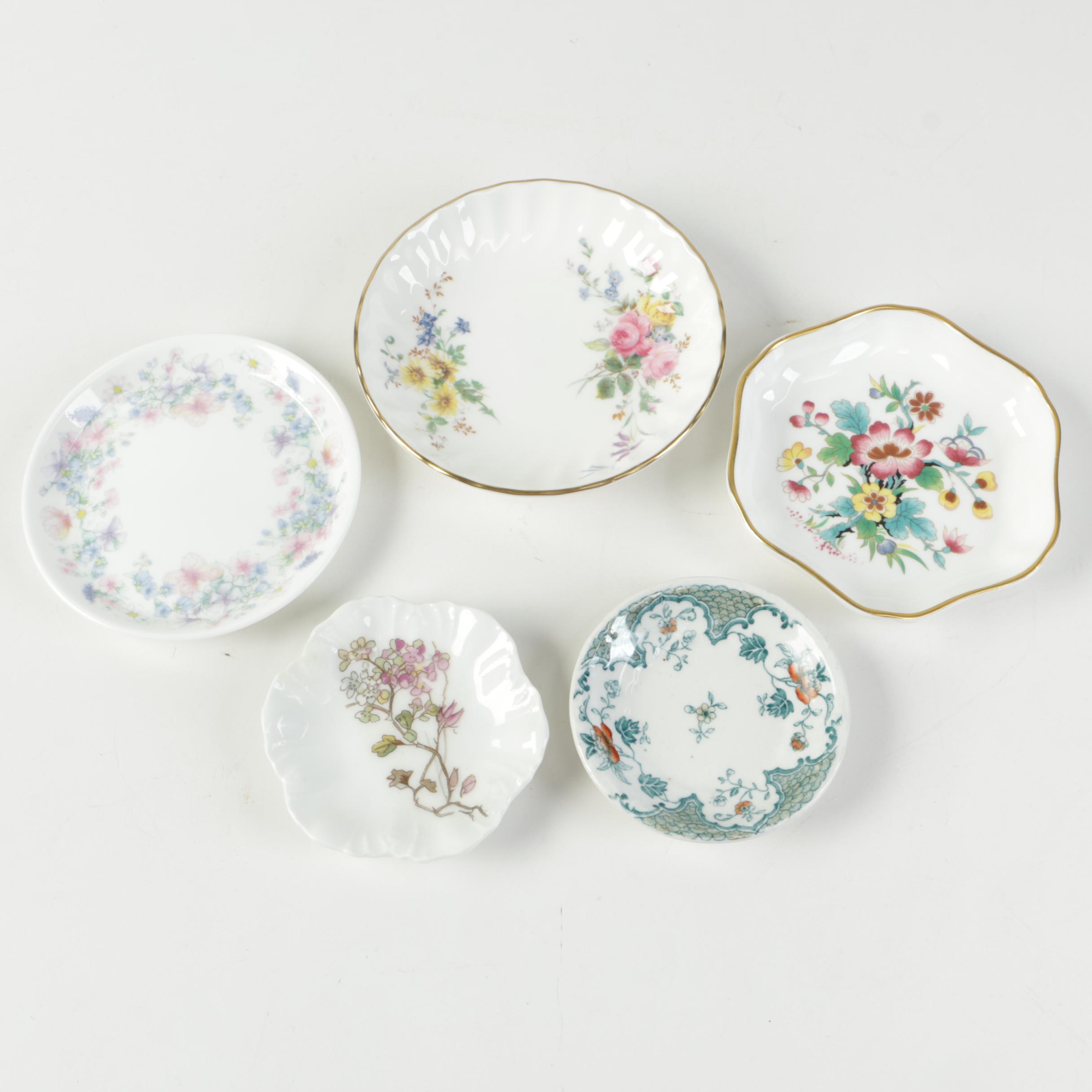 Royal Doulton, Coalport, Limoges, Wedgwood Trinket Dishes
