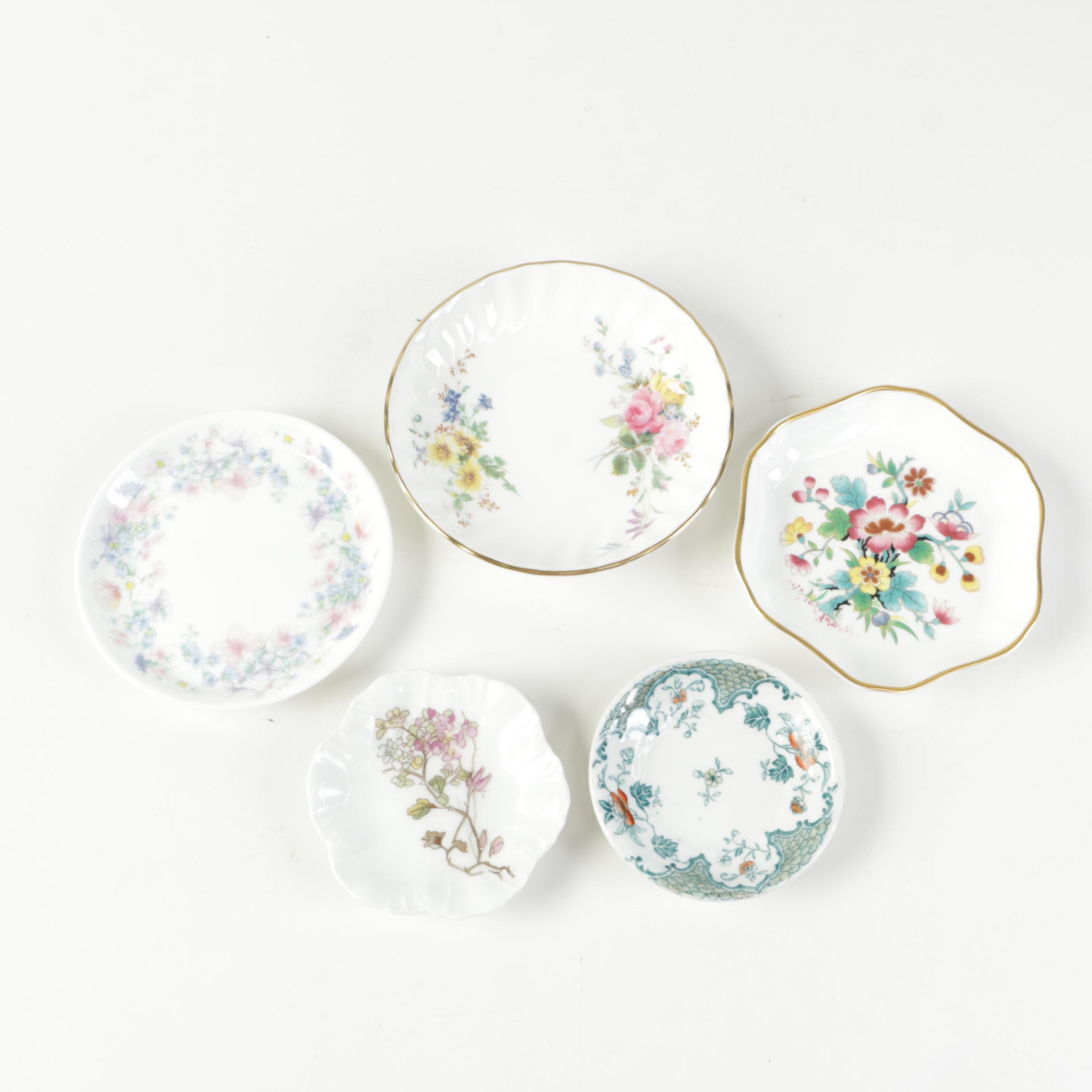Royal Doulton, Coalport, Limoges, Wedgwood Trinket Dishes