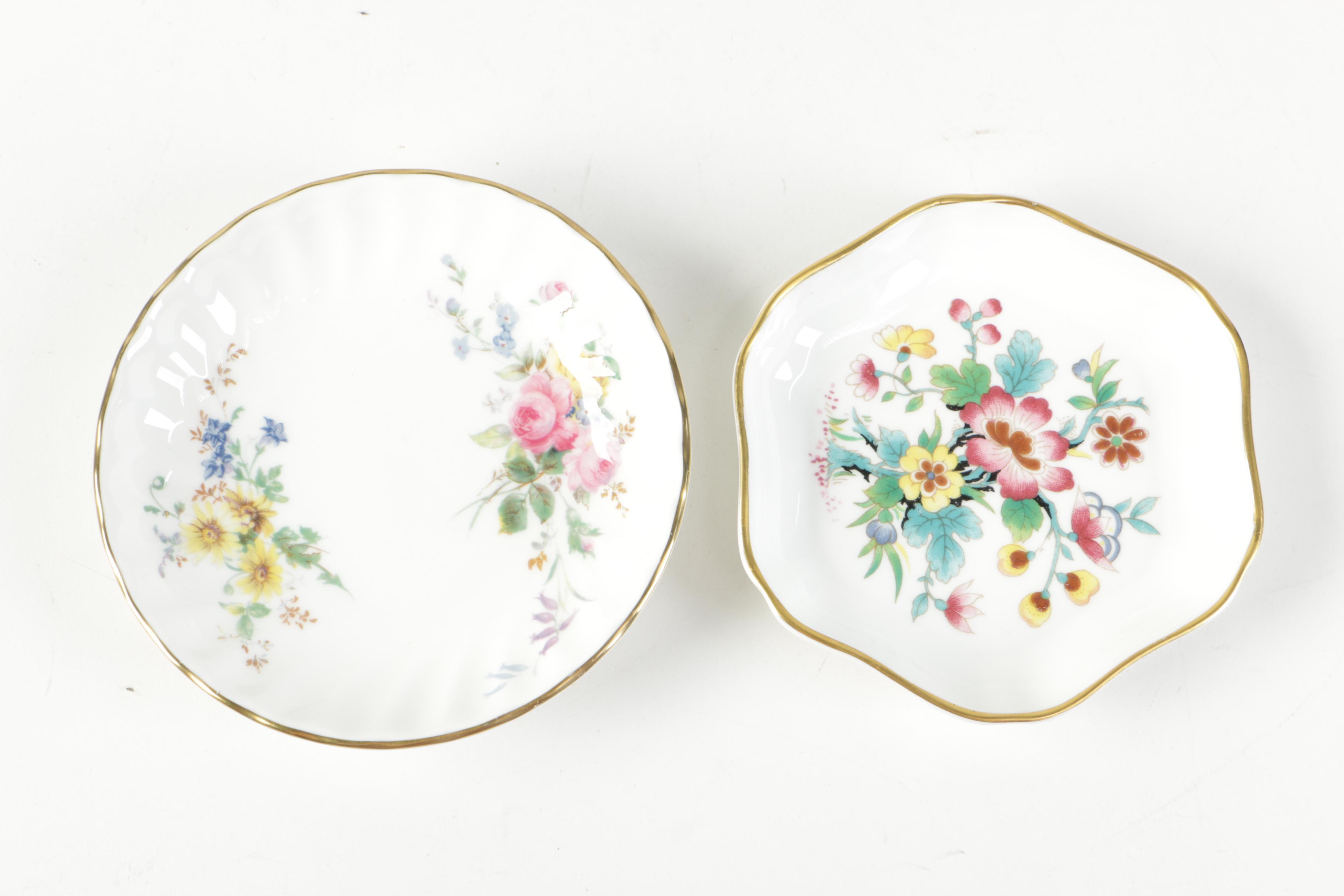 Royal Doulton, Coalport, Limoges, Wedgwood Trinket Dishes