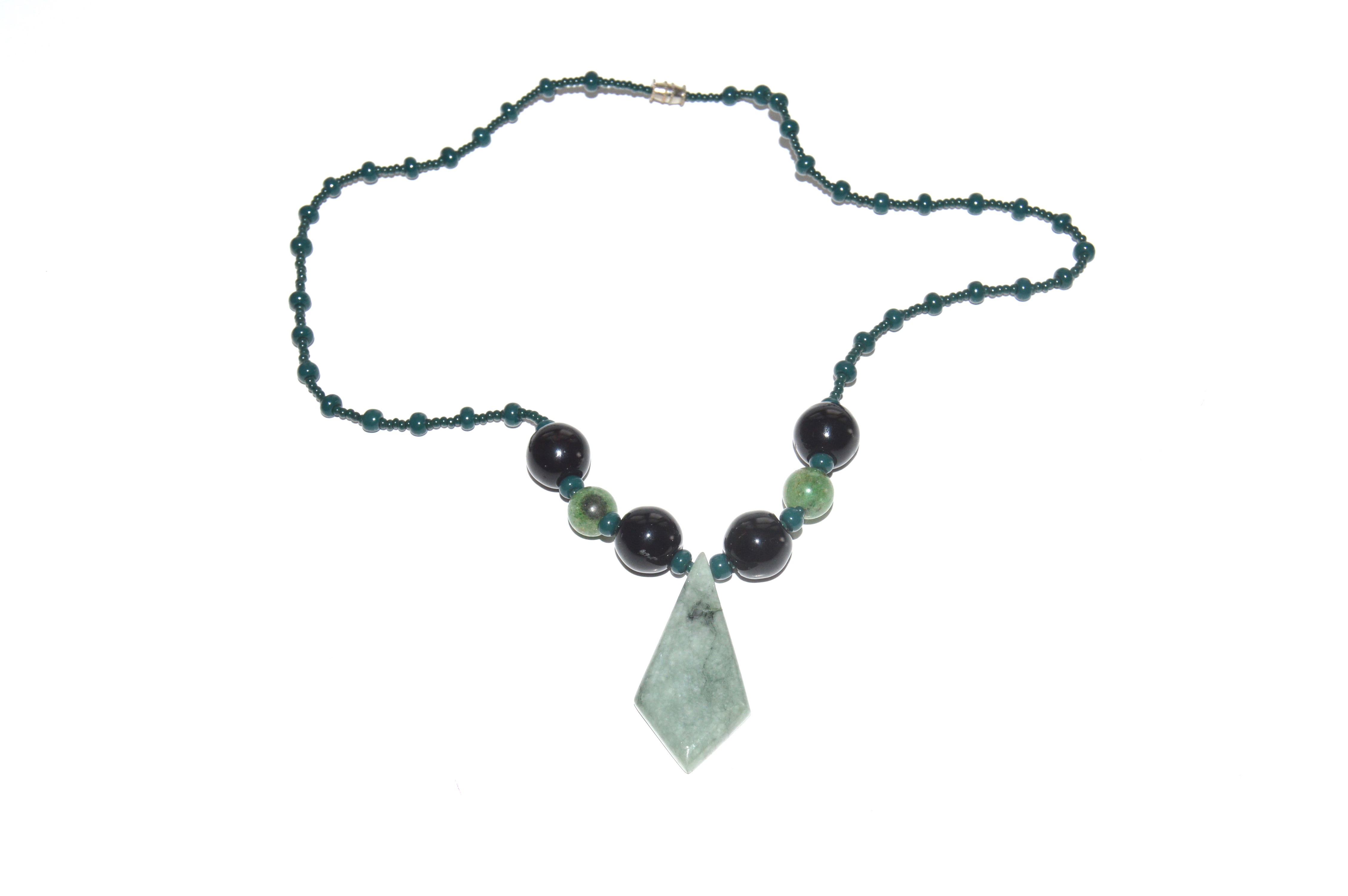 Sterling Necklaces and Bracelets Featuring Aventurine & Jadeite Cabochons