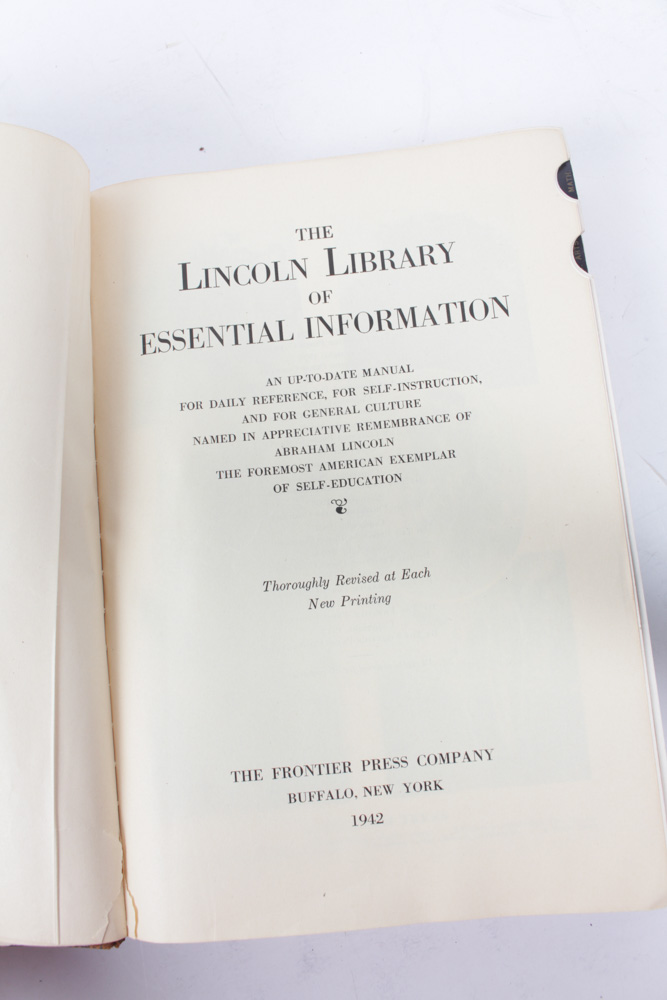 "Lincoln Library of Essential Information"
