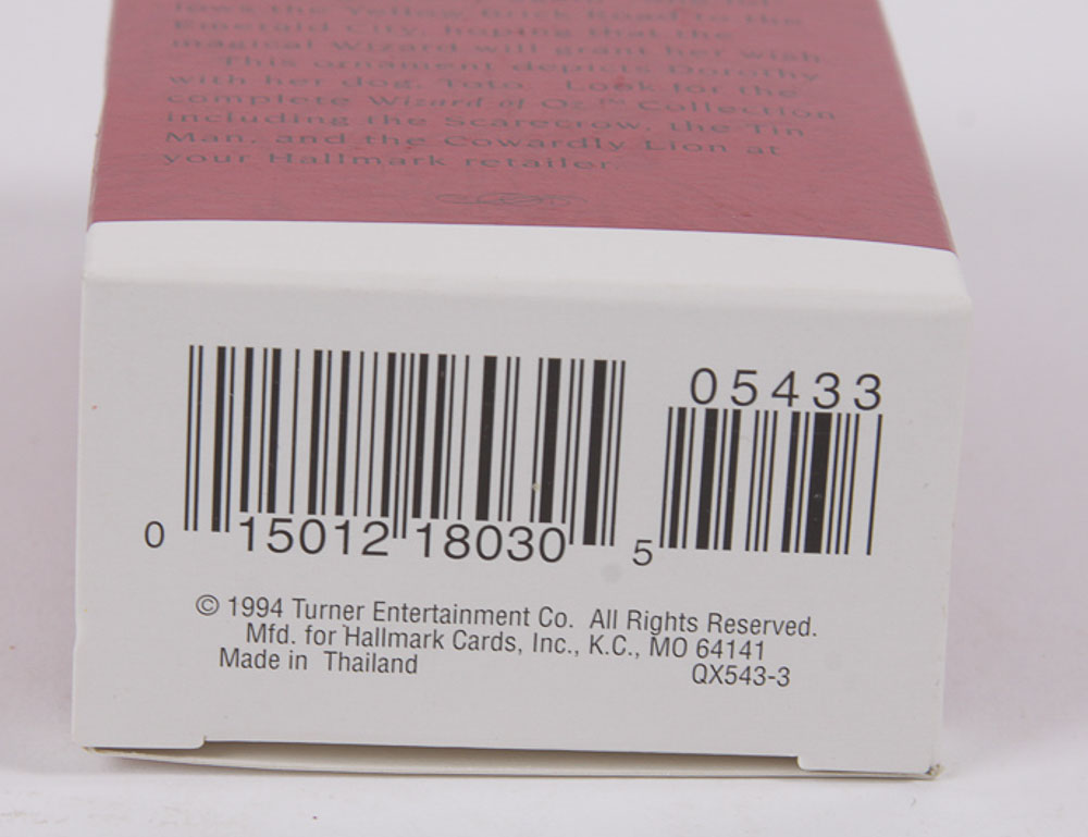 Hallmark Keepsake Holiday Ornaments Featuring "Wizard of Oz" Characters