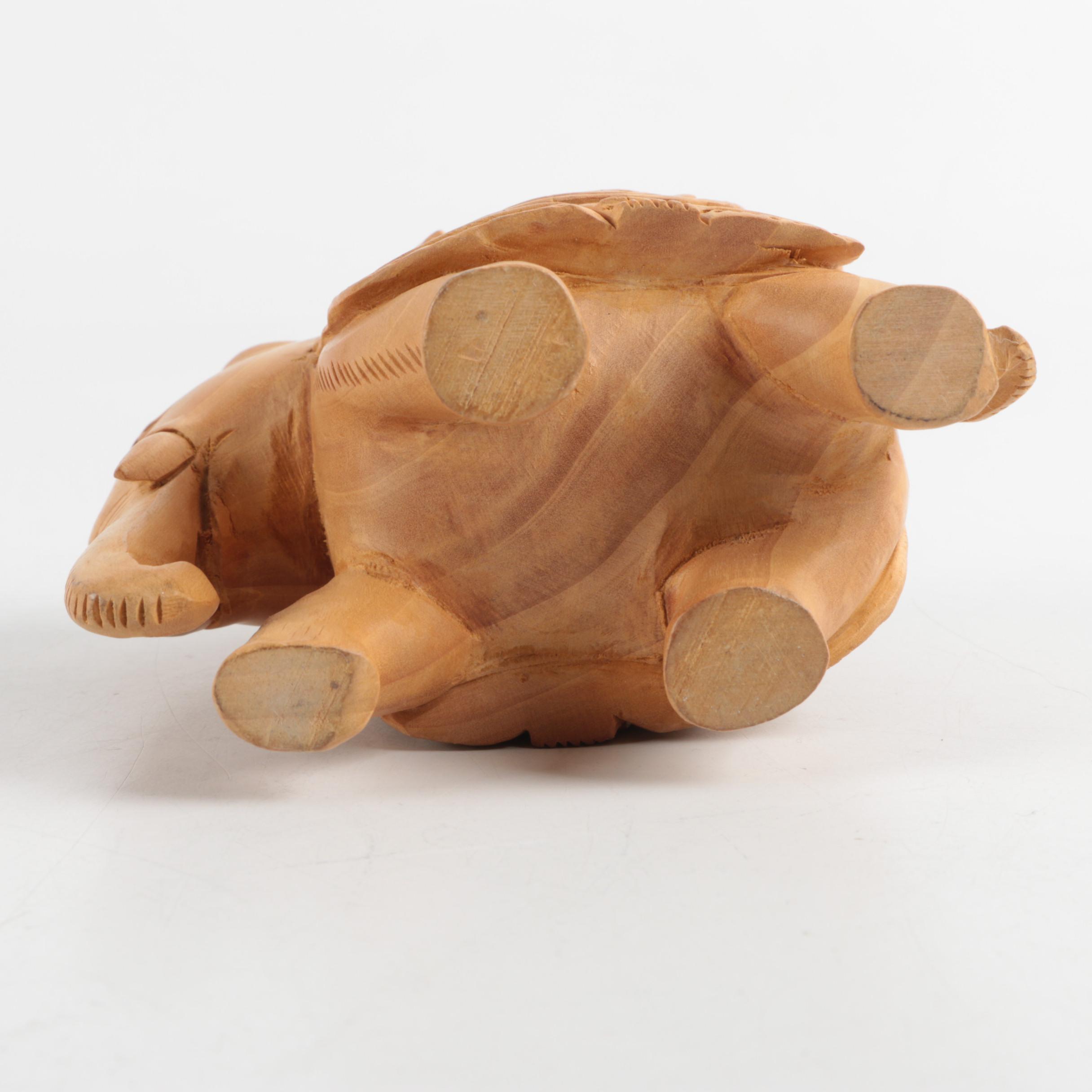 Group of Asian Style Wood Figures