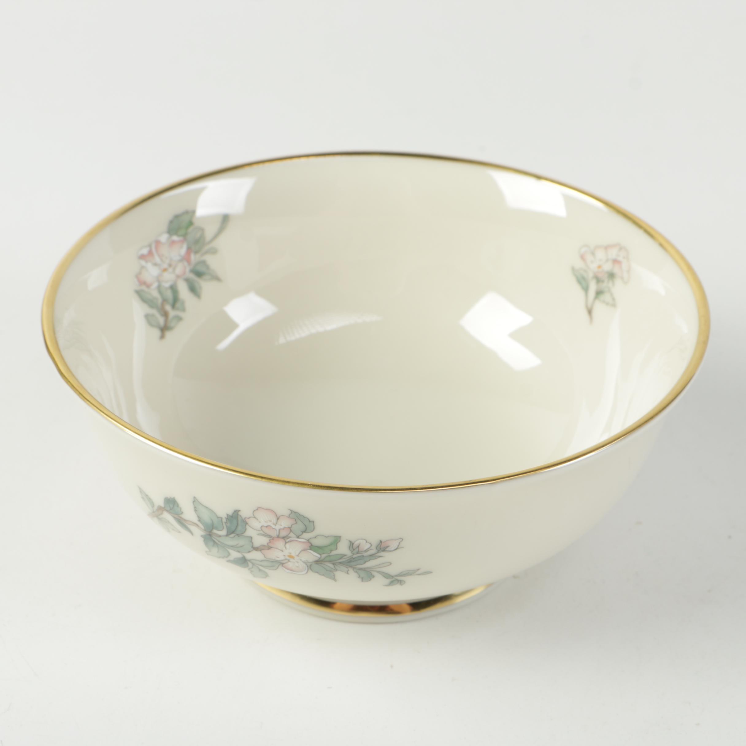 Lenox Porcelain Bowl in the "Serenade" Pattern