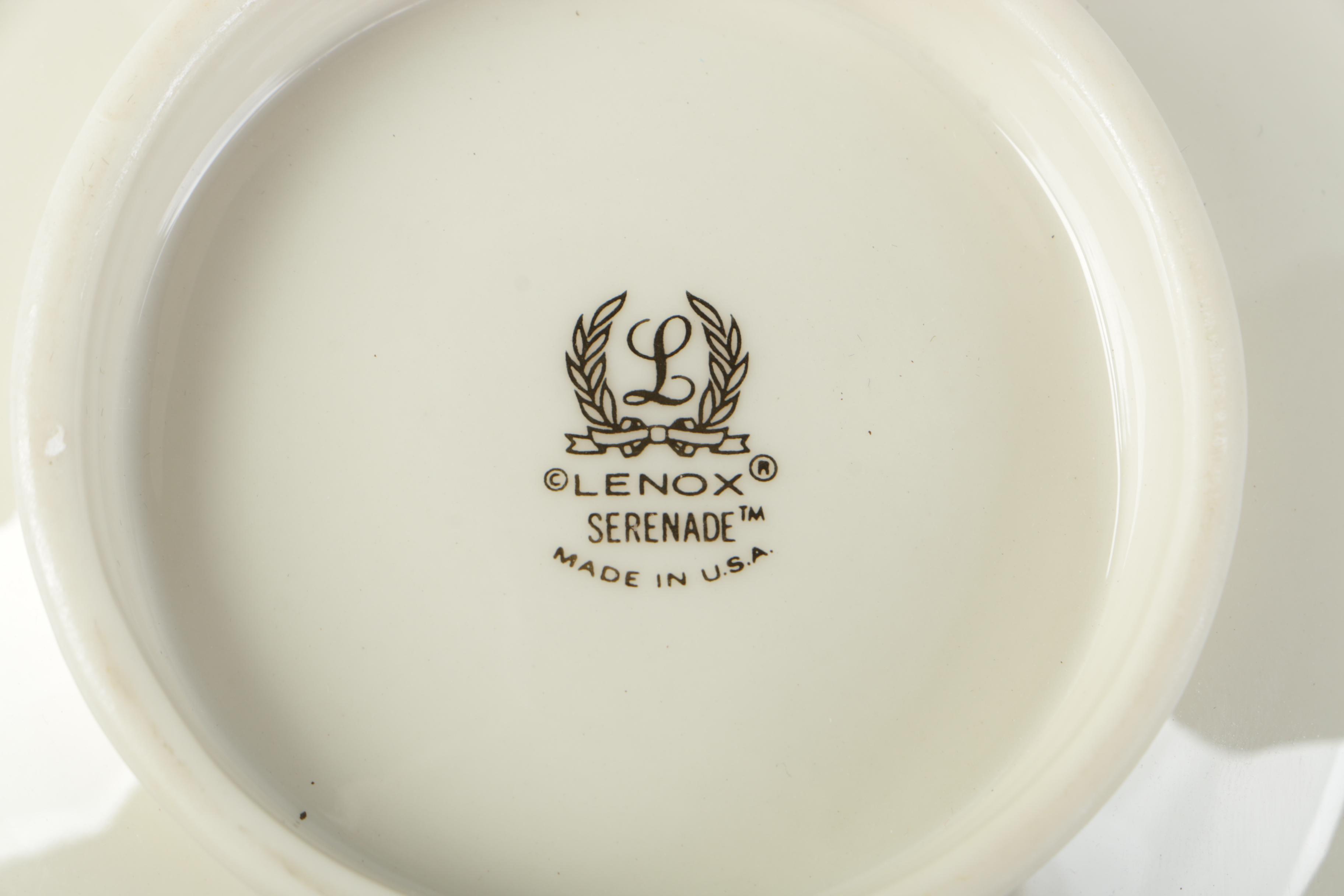 Lenox Porcelain Bowl in the "Serenade" Pattern