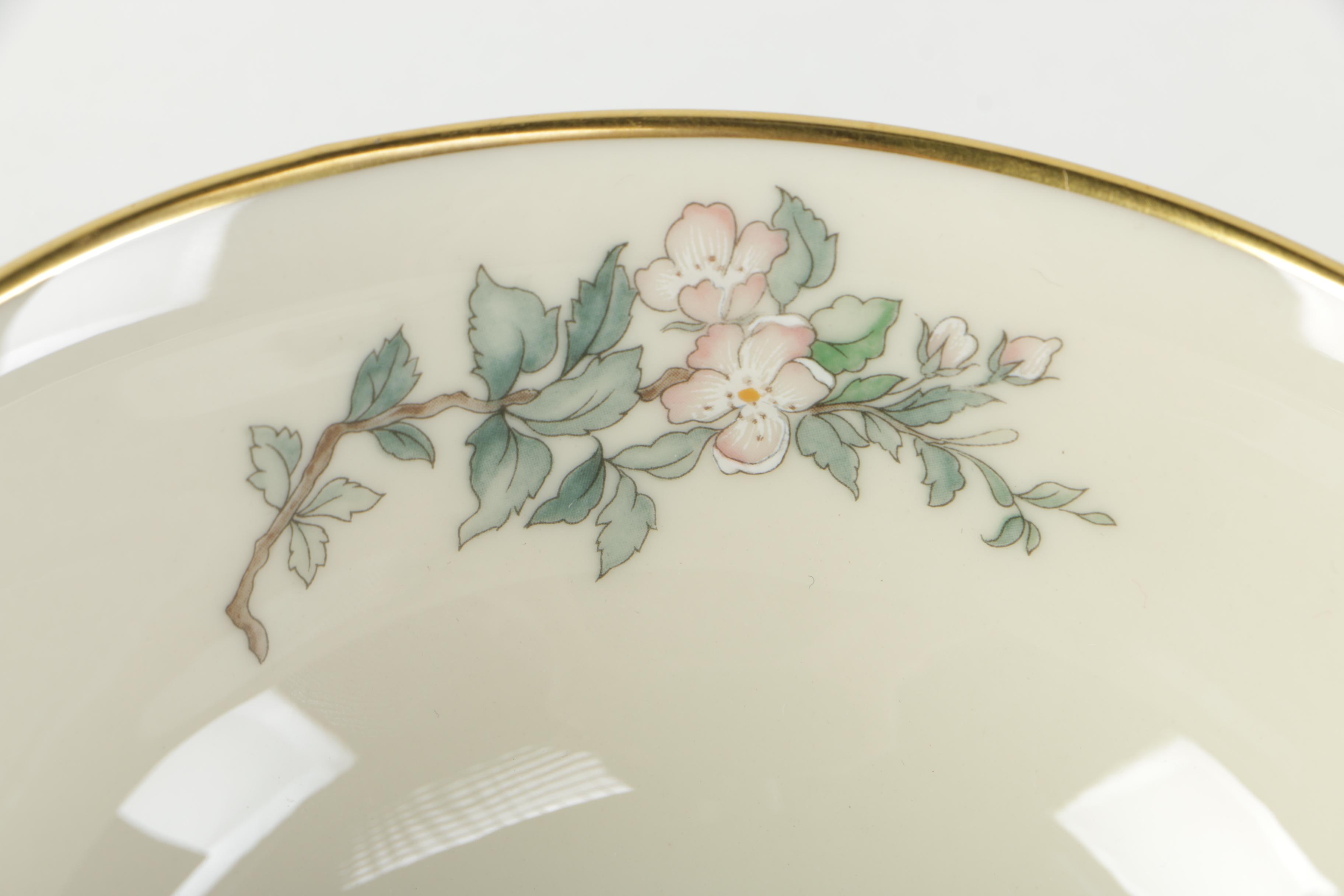 Lenox Porcelain Bowl in the "Serenade" Pattern