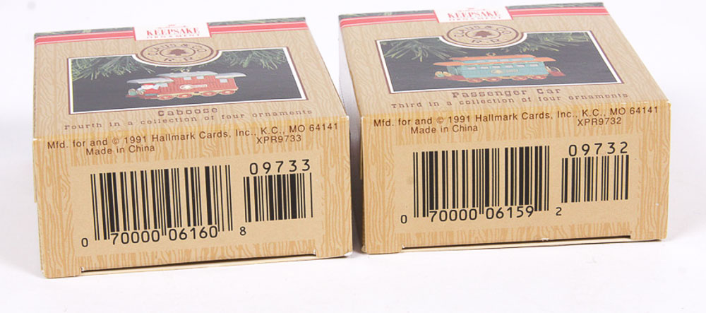 Vintage Hallmark Claus & Co. Railroad Ornaments