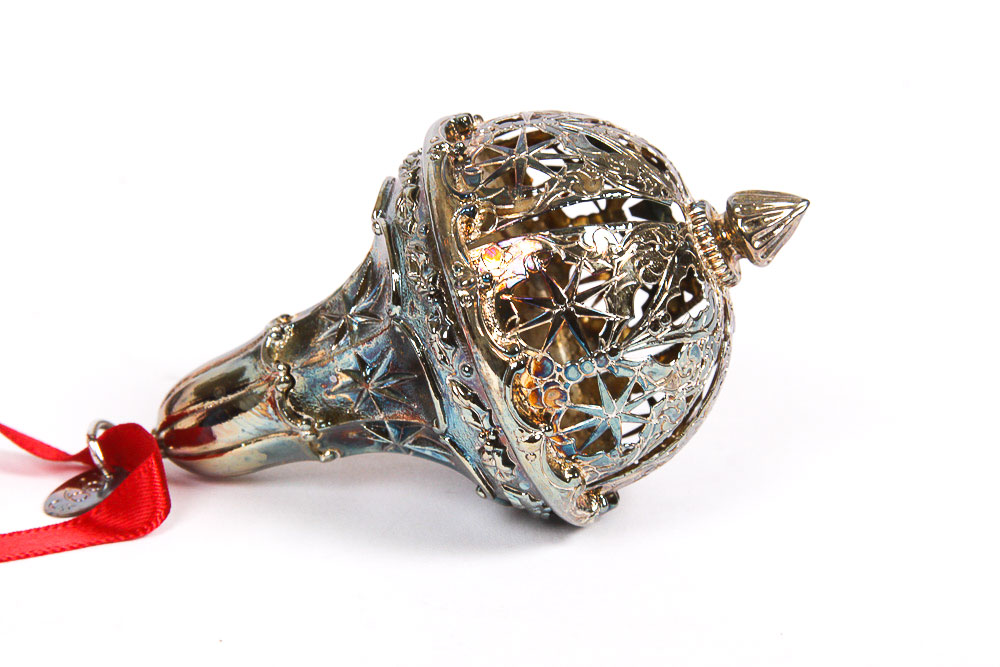 Hallmark "Old World Silver Collection" Plated Silver Holiday Ornaments