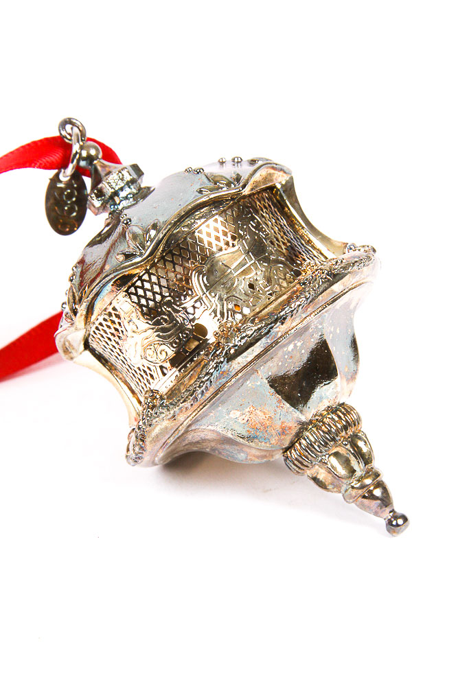 Hallmark "Old World Silver Collection" Plated Silver Holiday Ornaments