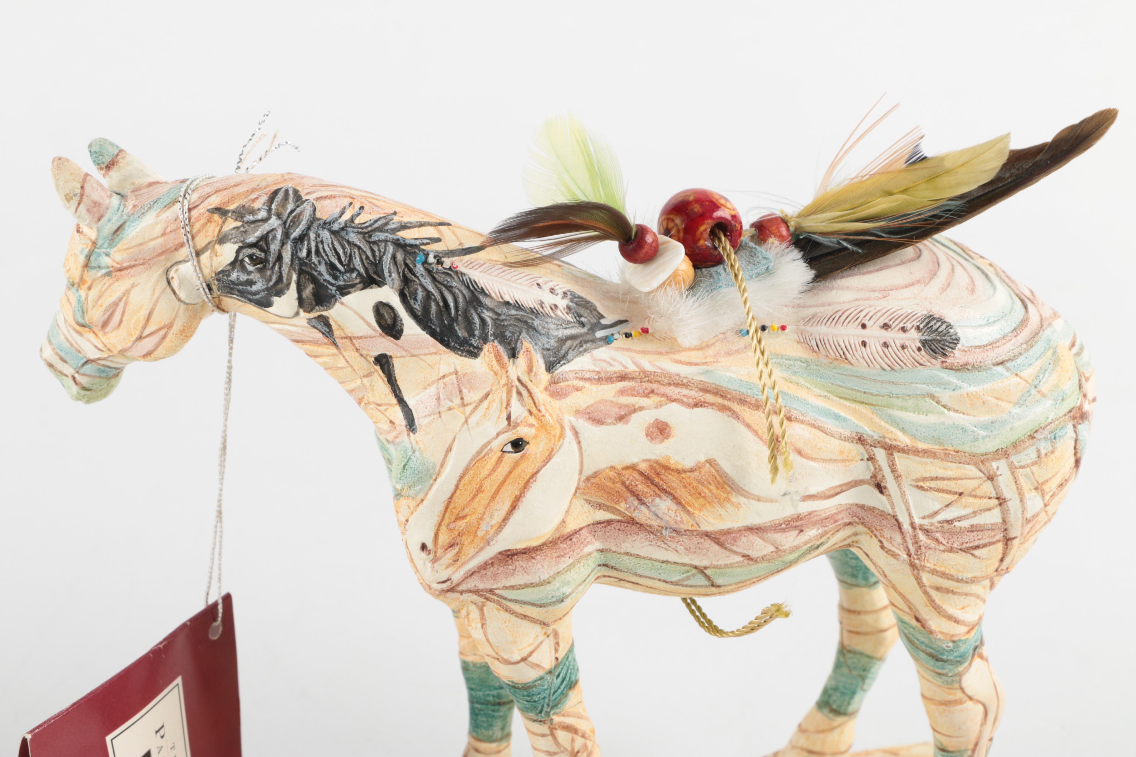 Pair of Signed "Trail of Painted Ponies" Horse Figurines