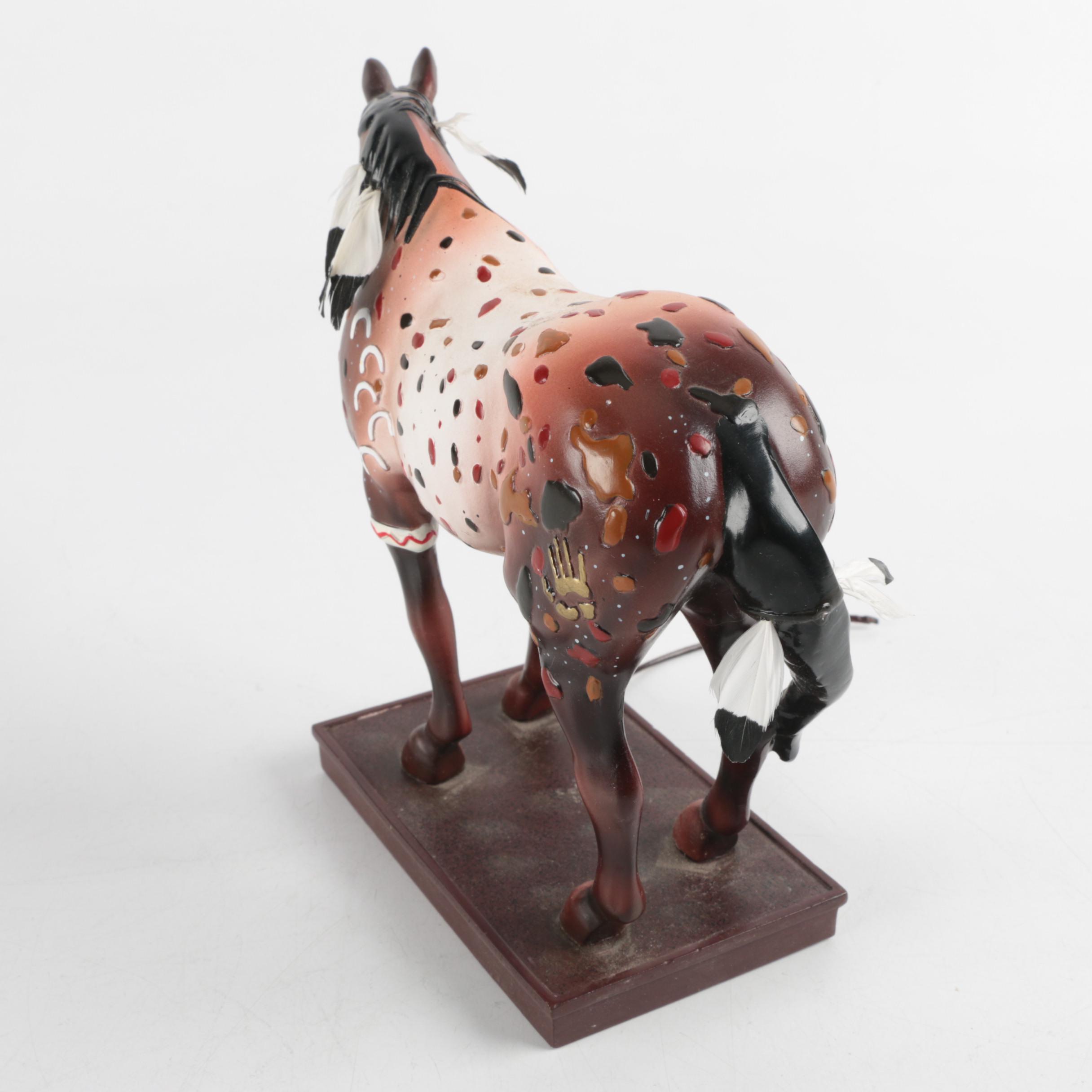 Pair of Signed "Trail of Painted Ponies" Horse Figurines