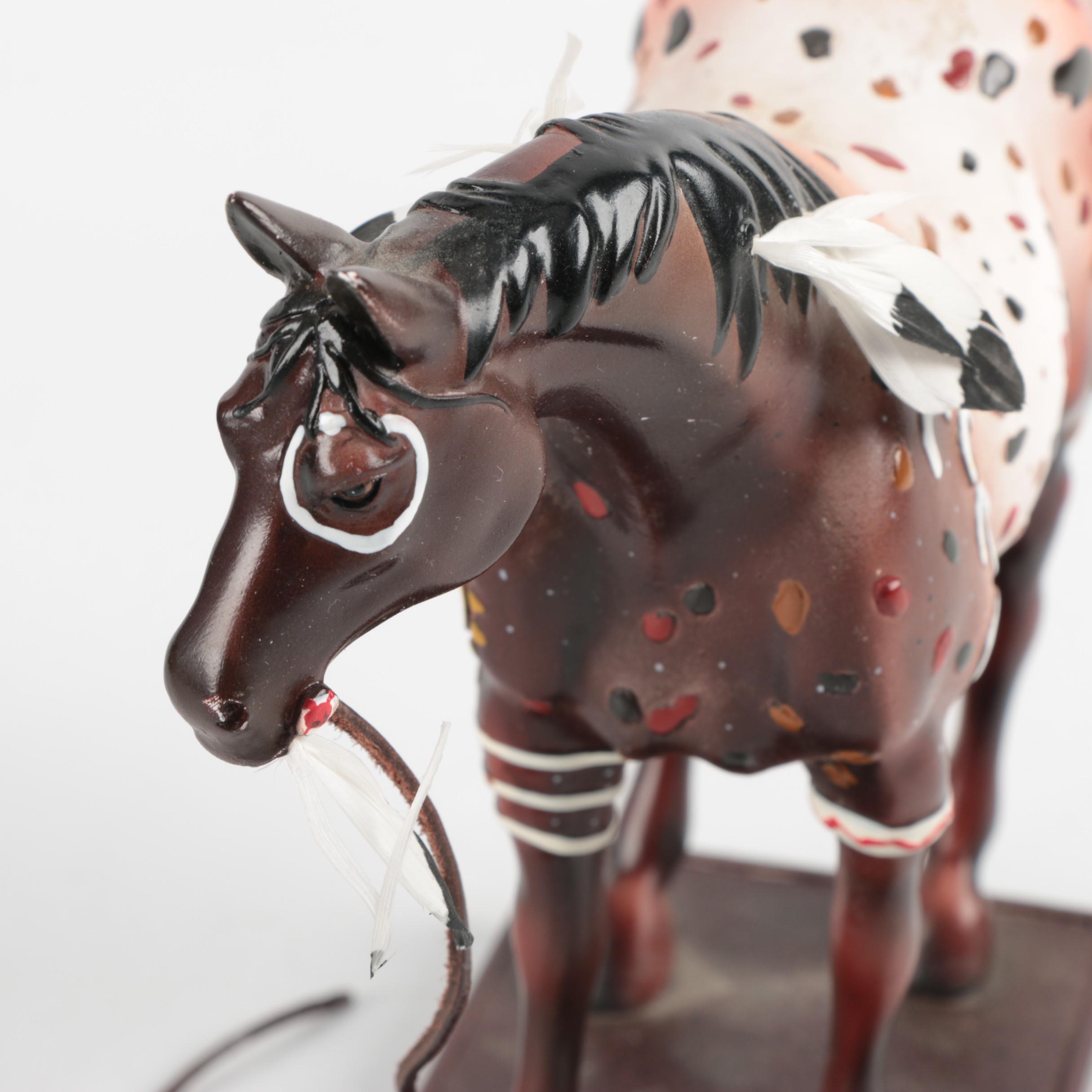 Pair of Signed "Trail of Painted Ponies" Horse Figurines