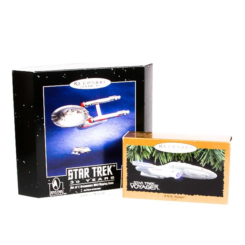 Hallmark Keepsake Ornaments Featuring "Star Trek" Space Ships