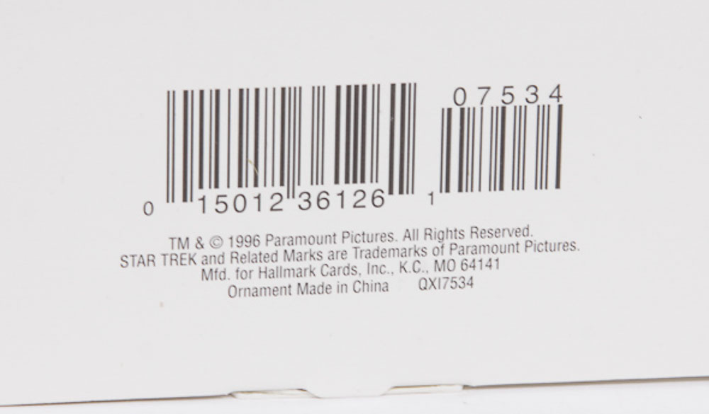 Hallmark Keepsake Ornaments Featuring "Star Trek" Space Ships