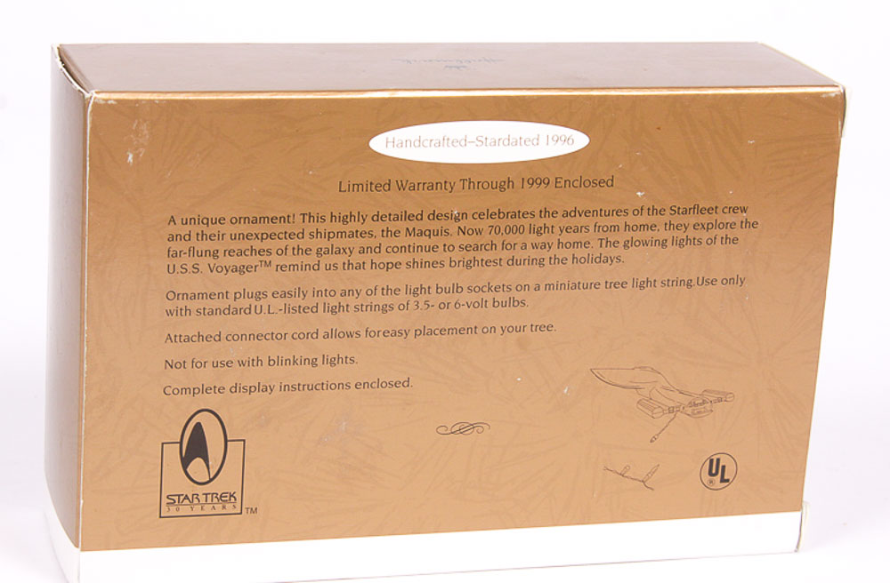 Hallmark Keepsake Ornaments Featuring "Star Trek" Space Ships