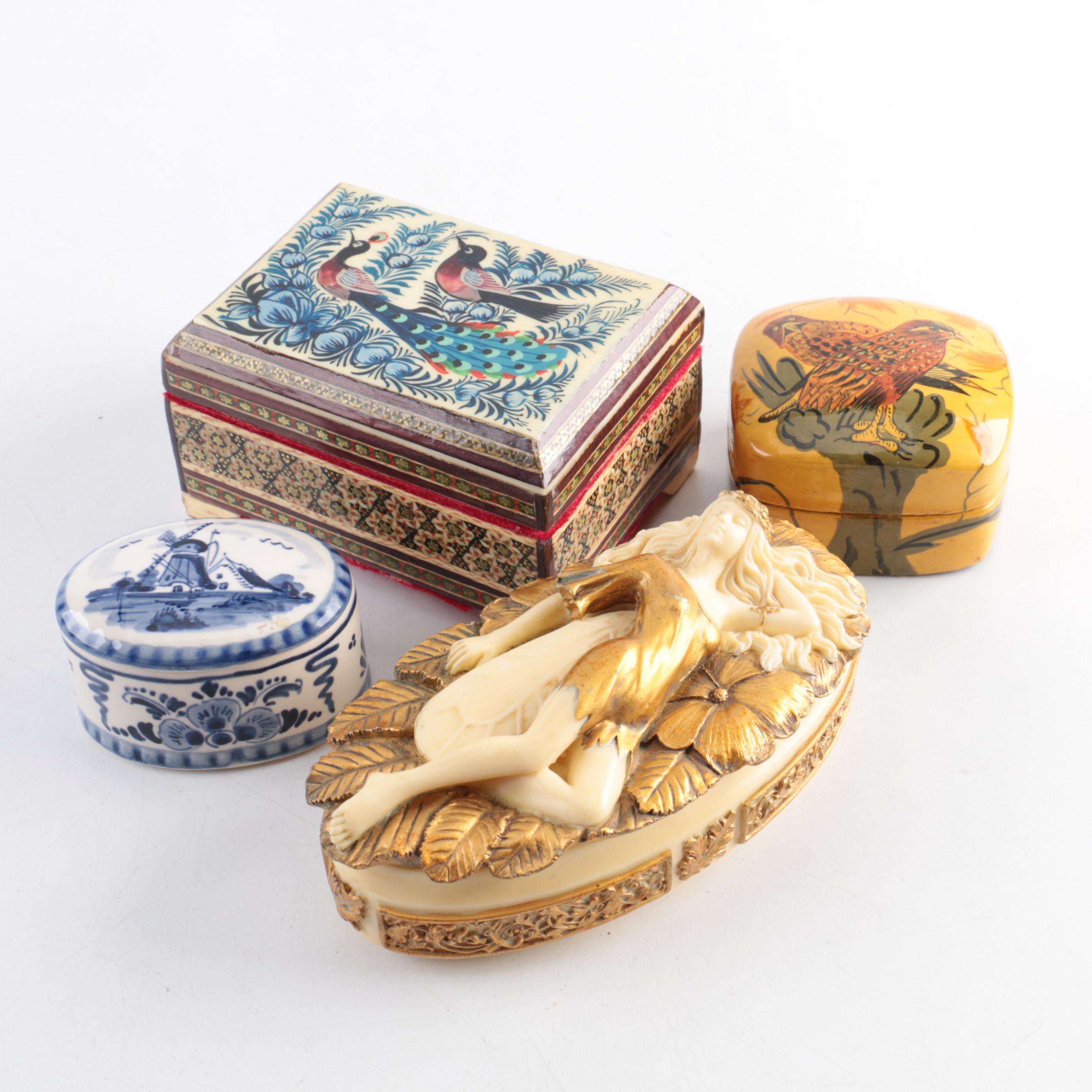 Delft and Trinket Box Assortment